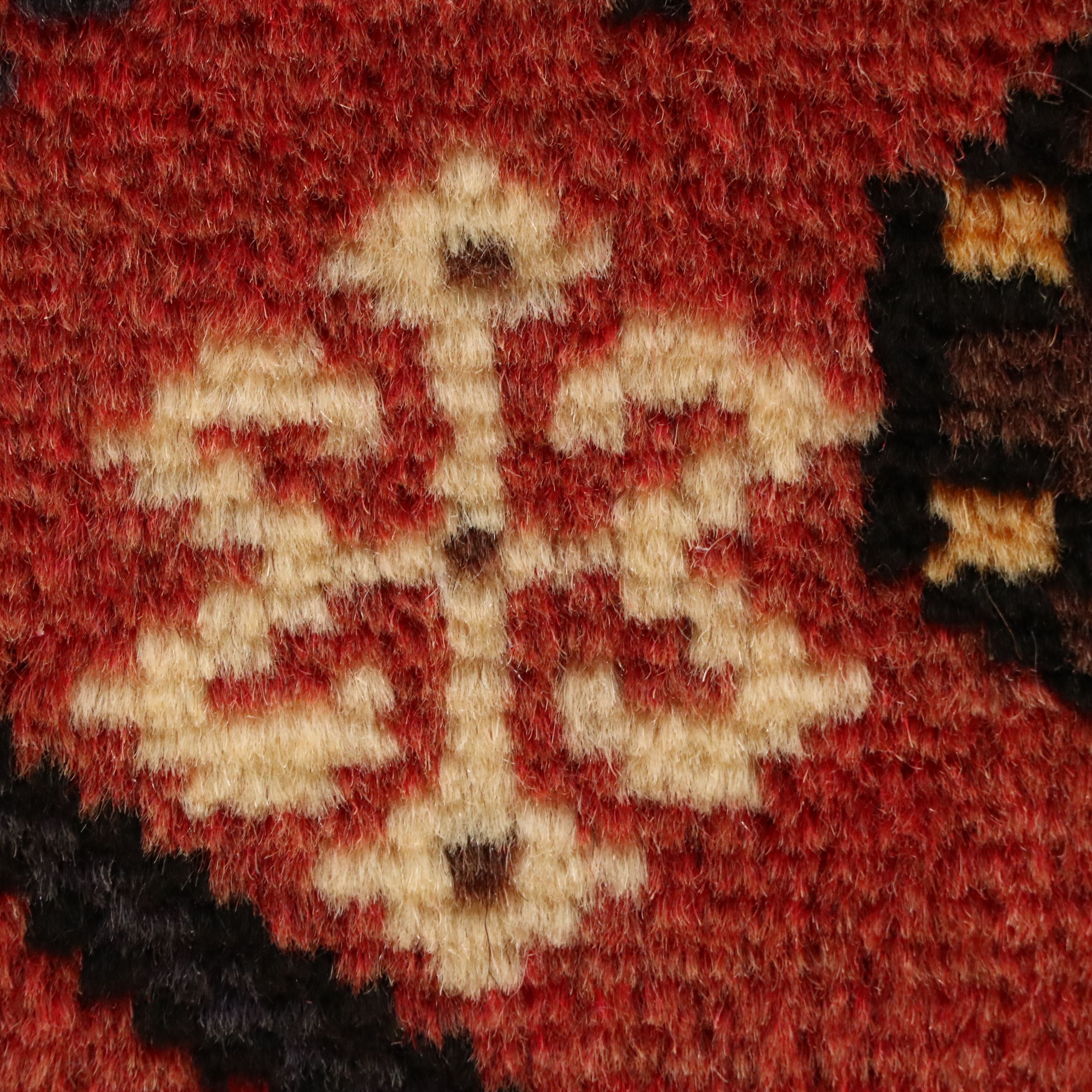 4'2 x 6'3 Hand-Knotted Persian Hamadan Area Rug