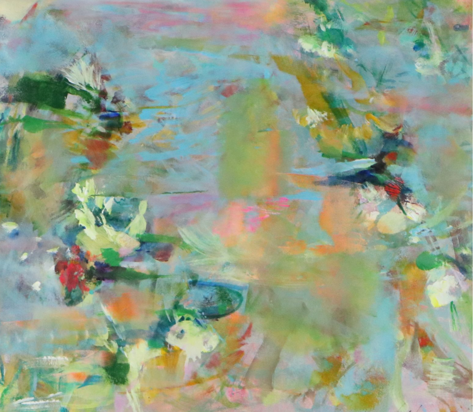 Marks Whitmarsh Acrylic Painting "Flowers at Dusk," 2026