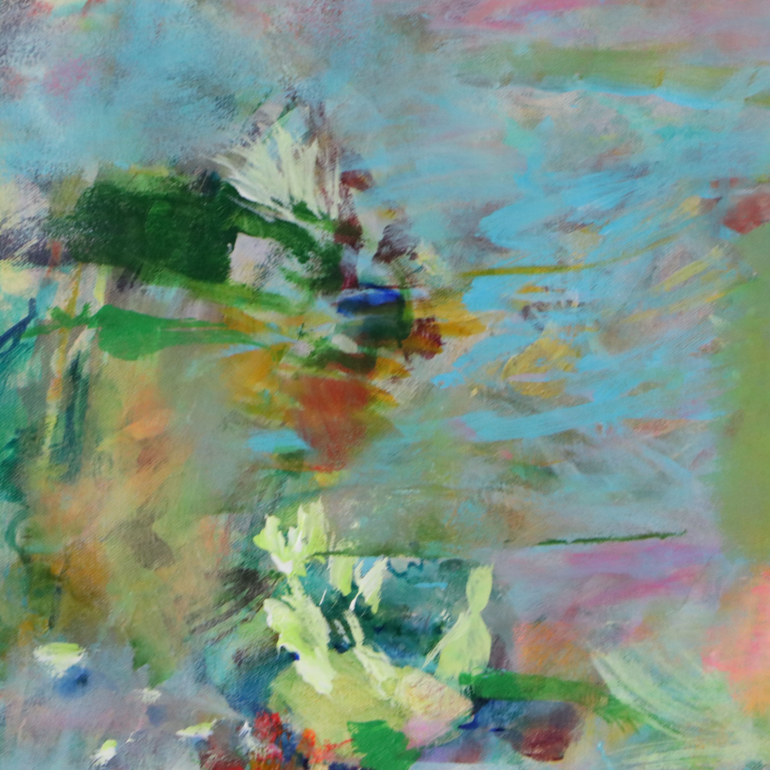 Marks Whitmarsh Acrylic Painting "Flowers at Dusk," 2026