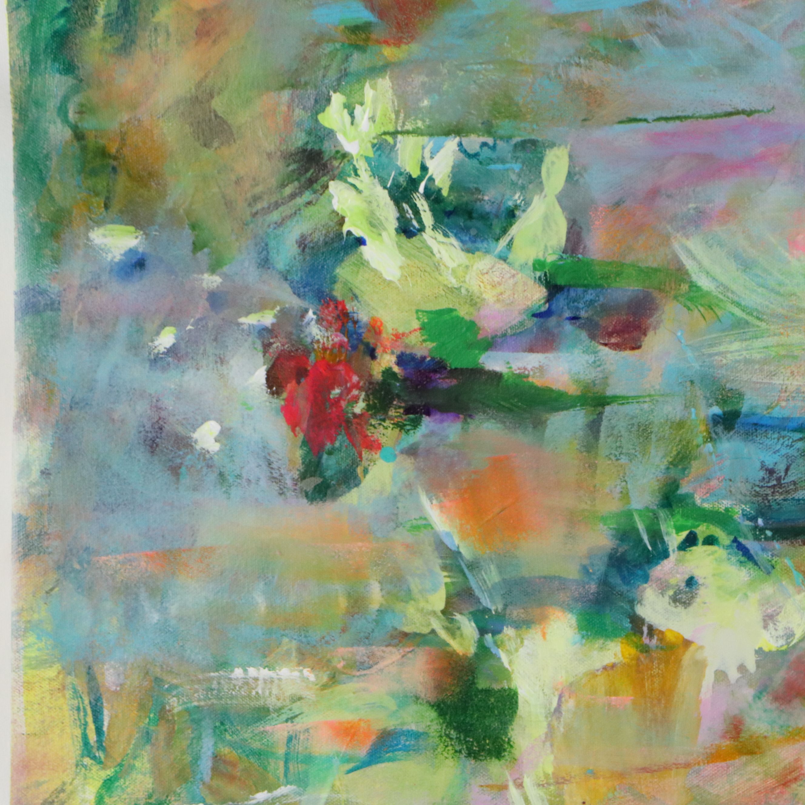 Marks Whitmarsh Acrylic Painting "Flowers at Dusk," 2026