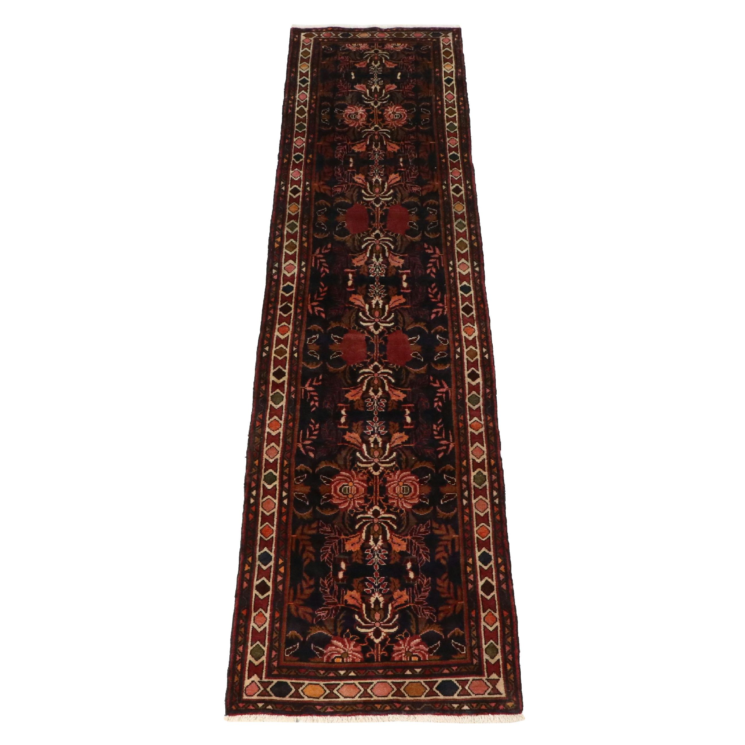 3'4 x 12'8 Hand-Knotted Persian Hamadan Long Rug