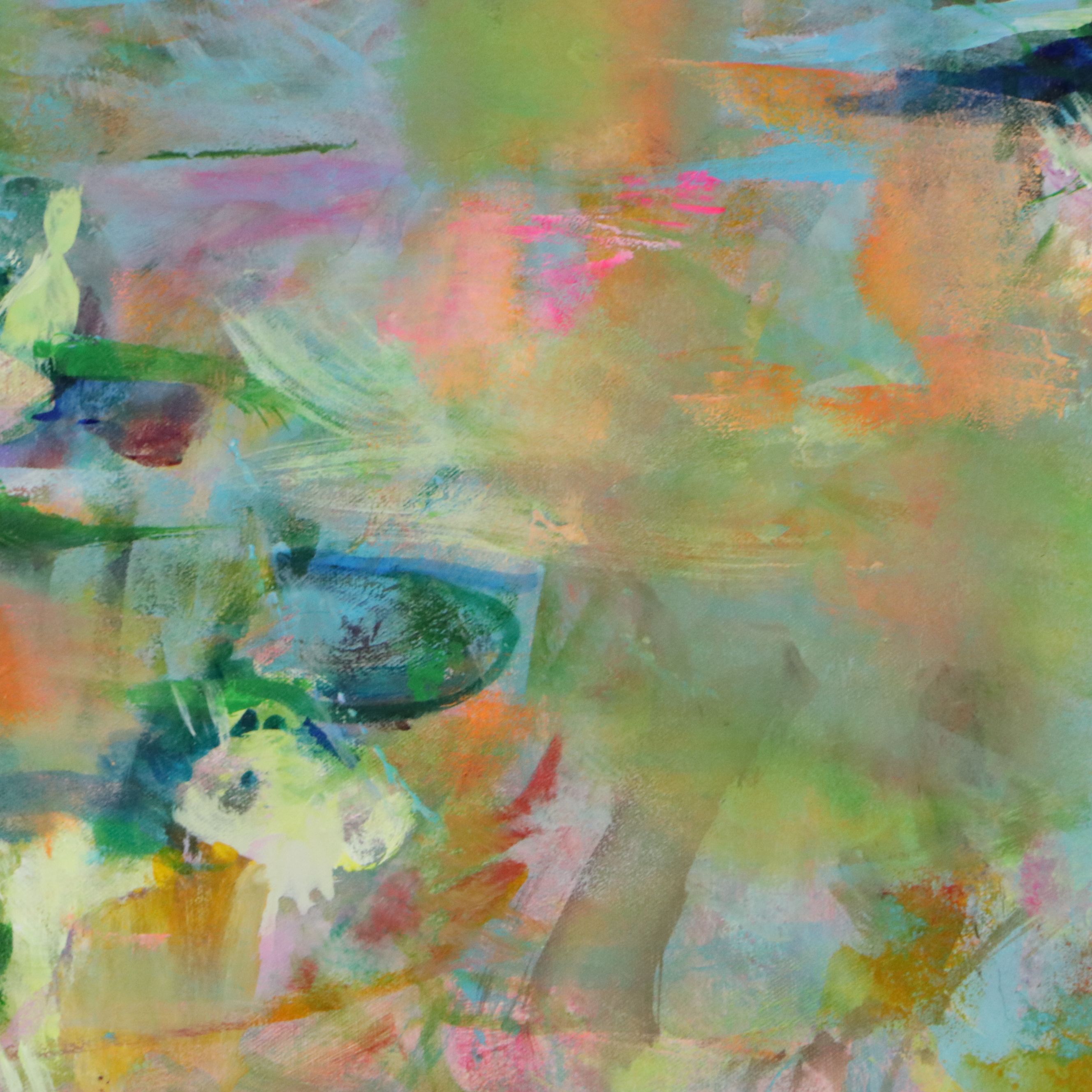 Marks Whitmarsh Acrylic Painting "Flowers at Dusk," 2026