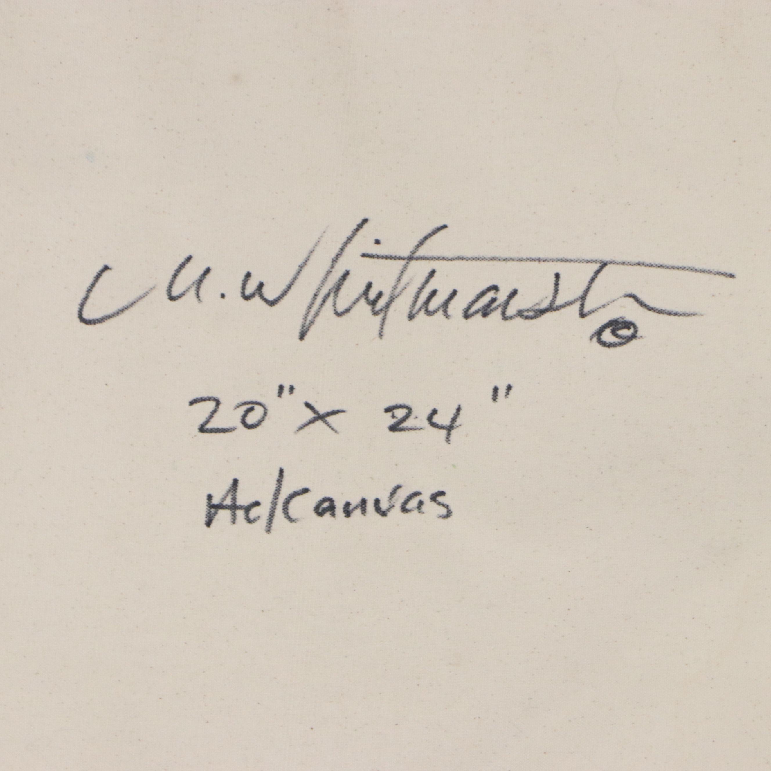 Marks Whitmarsh Acrylic Painting "Flowers at Dusk," 2026