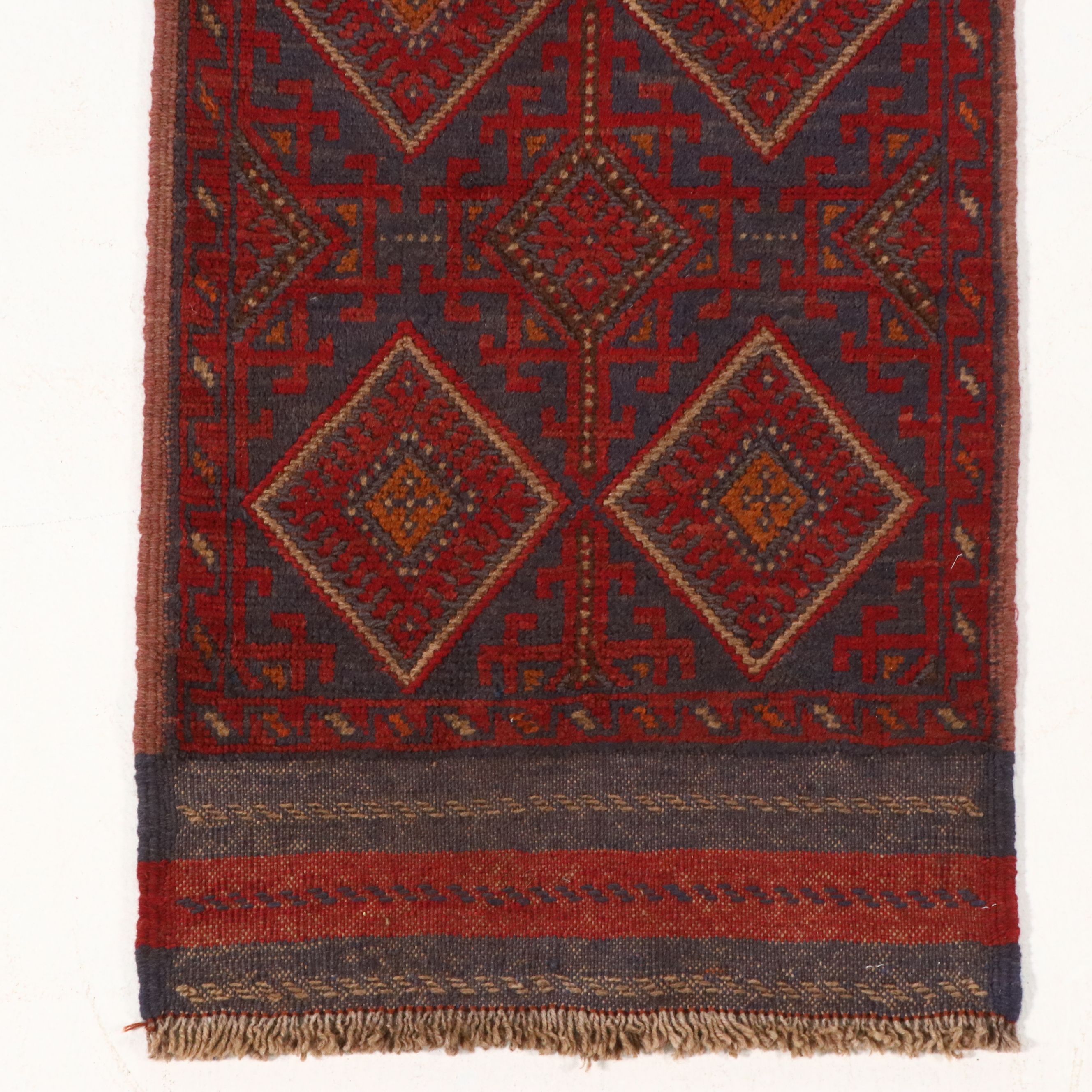 1'11 x 7'10 Handmade Afghan Mashwani Carpet Runner