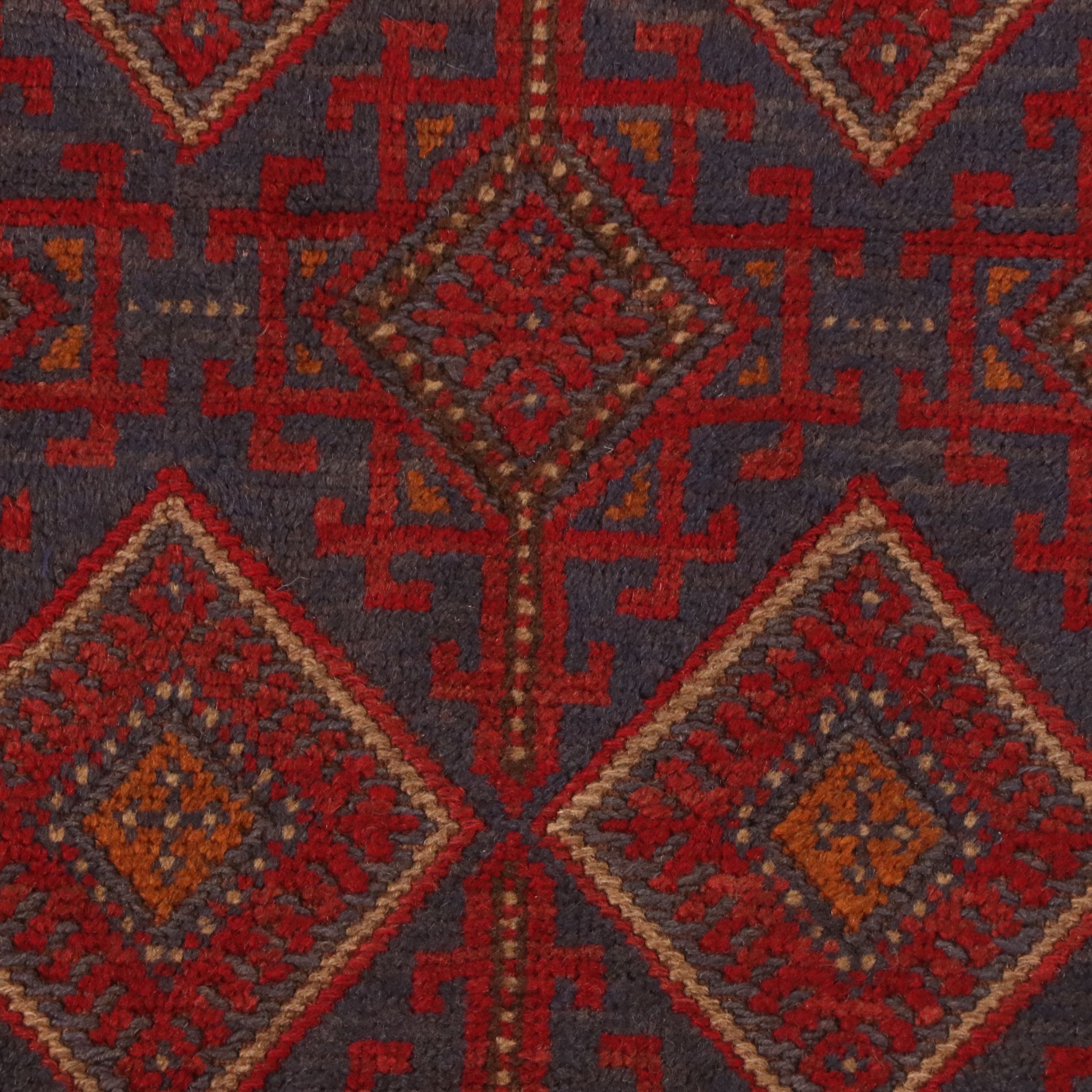 1'11 x 7'10 Handmade Afghan Mashwani Carpet Runner