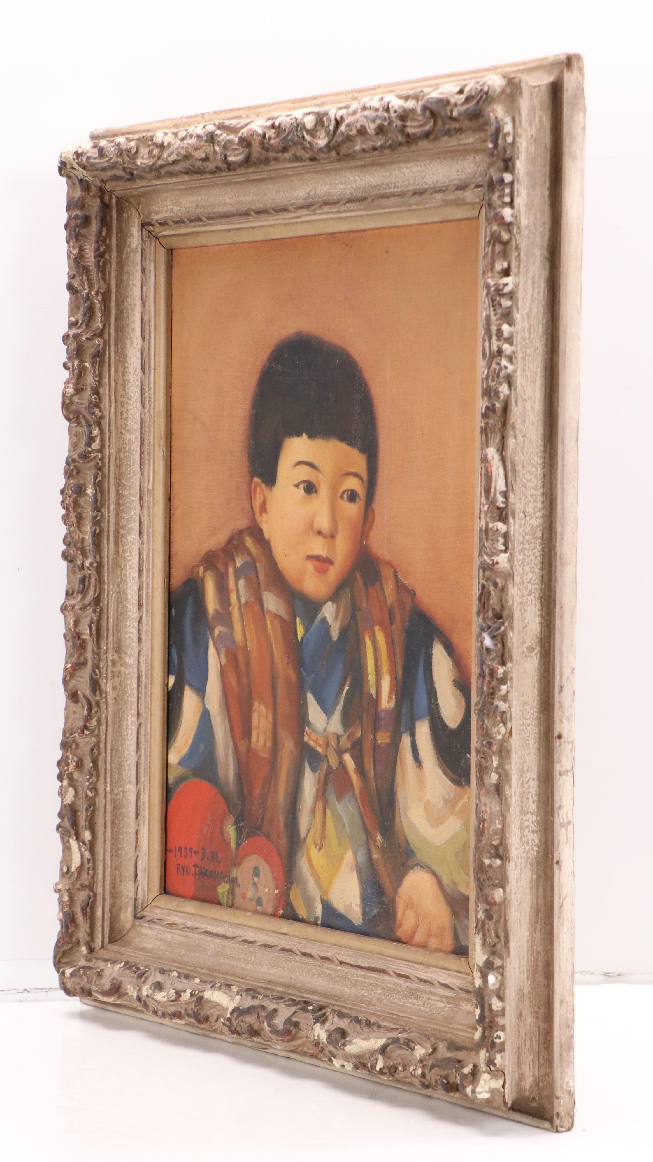 Ryo Takahashi Oil Portrait of Young Boy, 1937