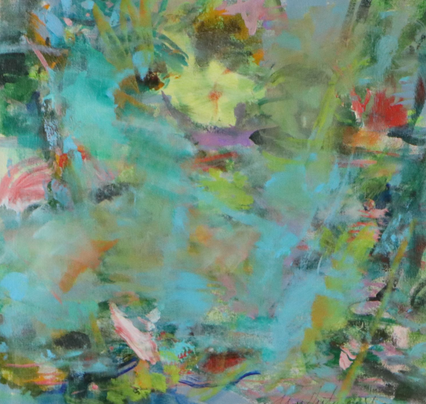 Mark Whitmarsh Acrylic Painting "Quiet Bloom," 2026