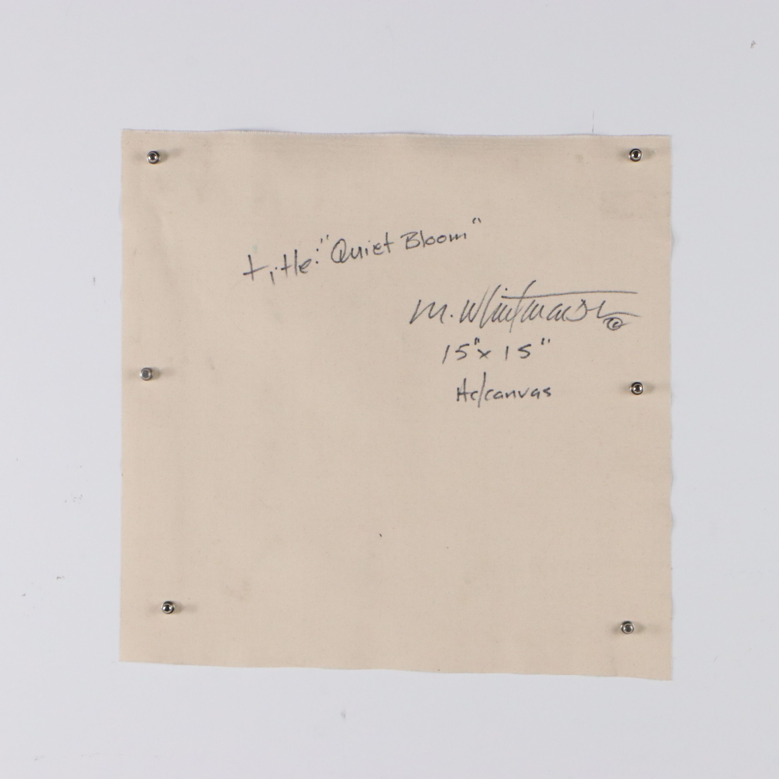 Mark Whitmarsh Acrylic Painting "Quiet Bloom," 2026