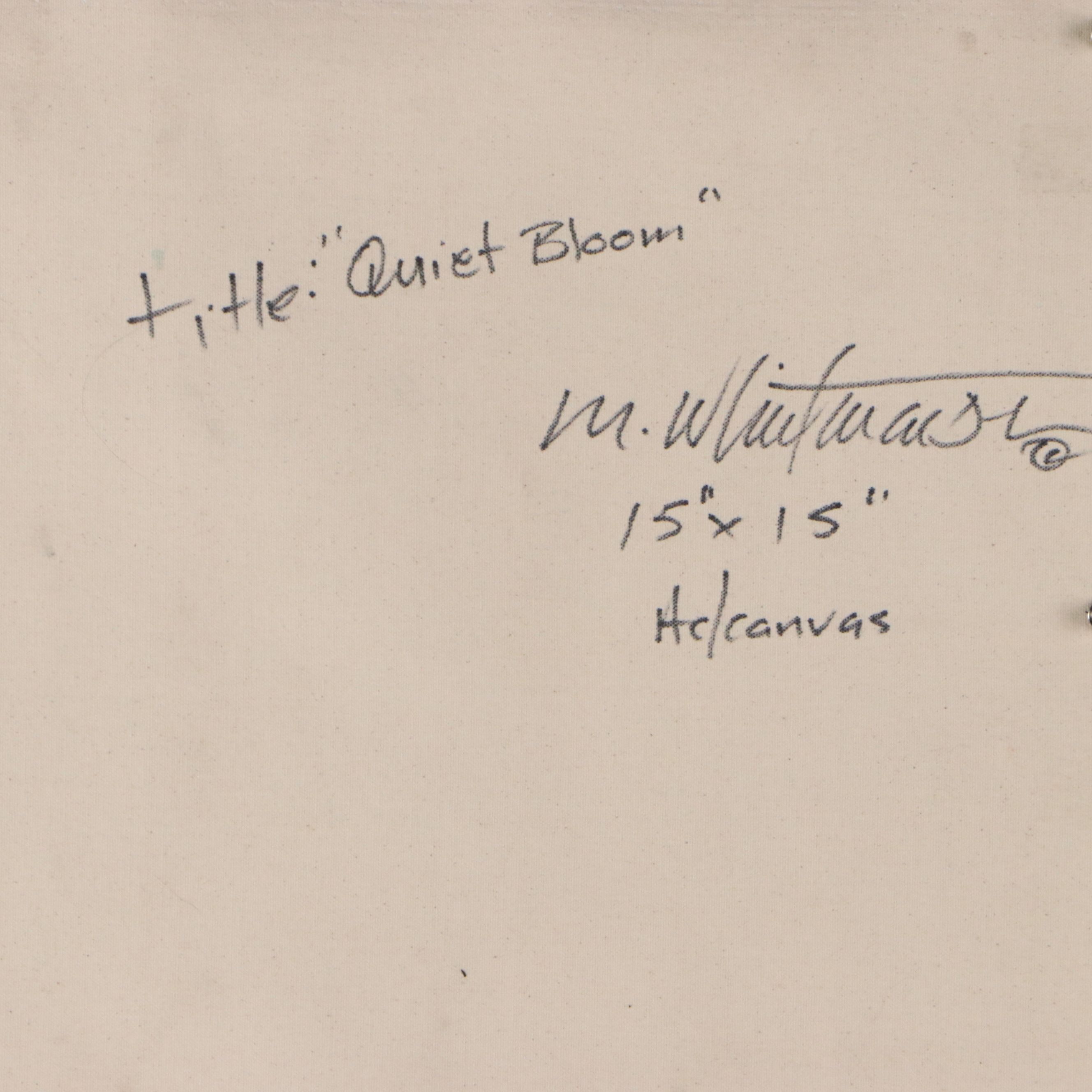 Mark Whitmarsh Acrylic Painting "Quiet Bloom," 2026