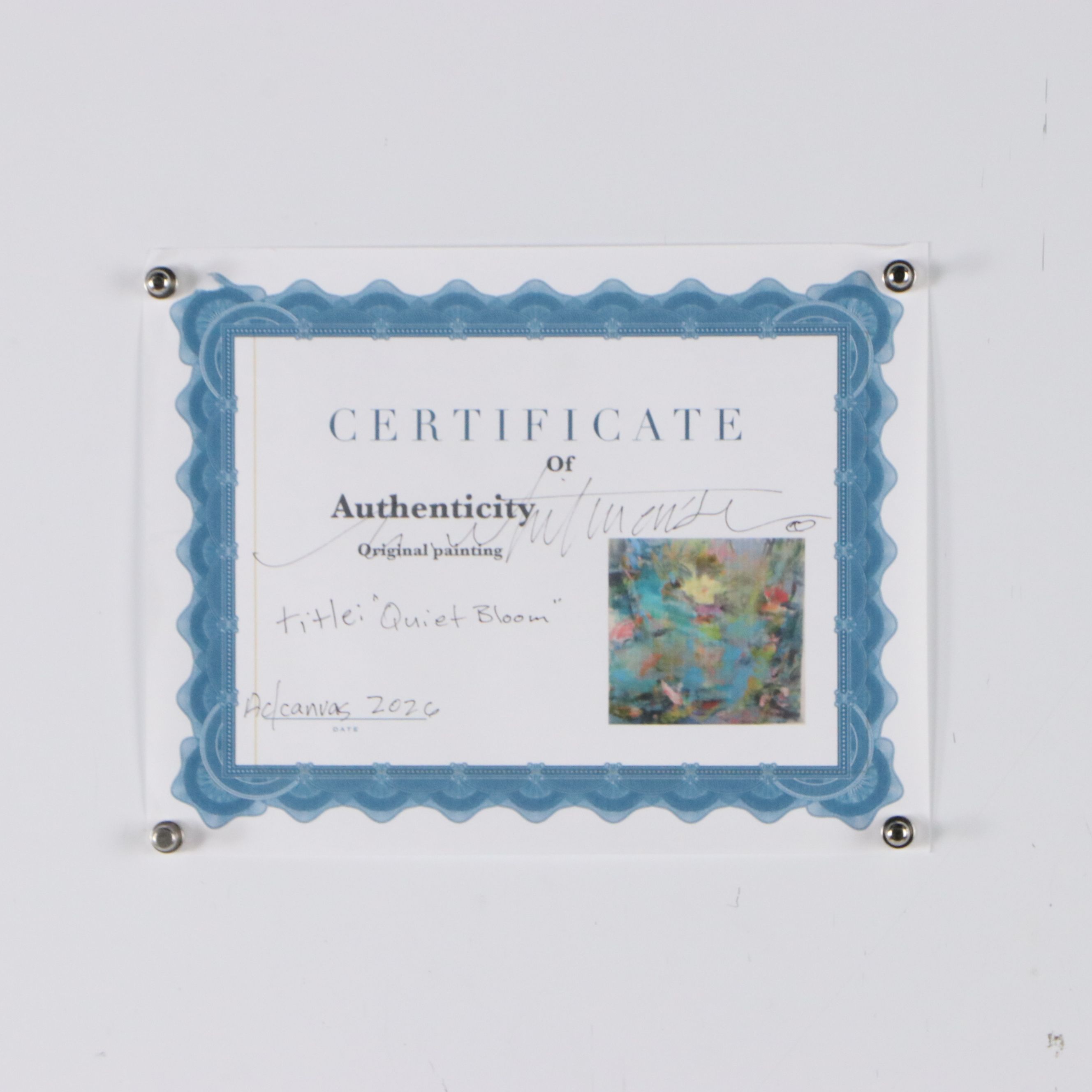 Mark Whitmarsh Acrylic Painting "Quiet Bloom," 2026