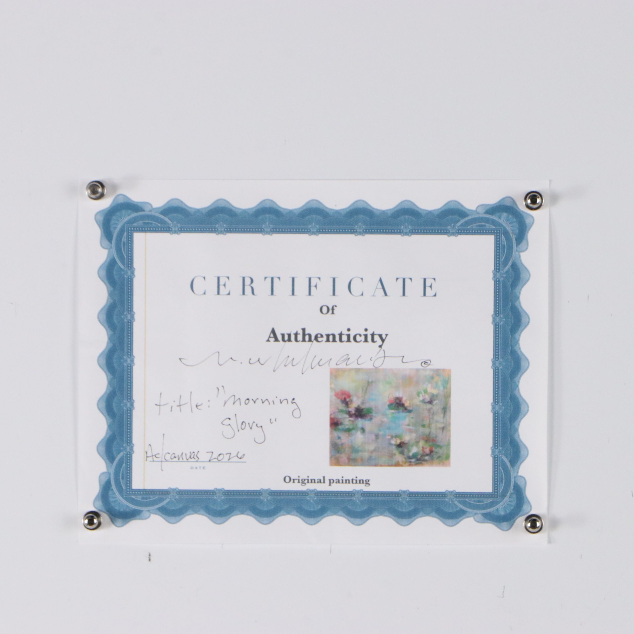 Mark Whitmarsh Acrylic Painting "Morning Glory," 2026