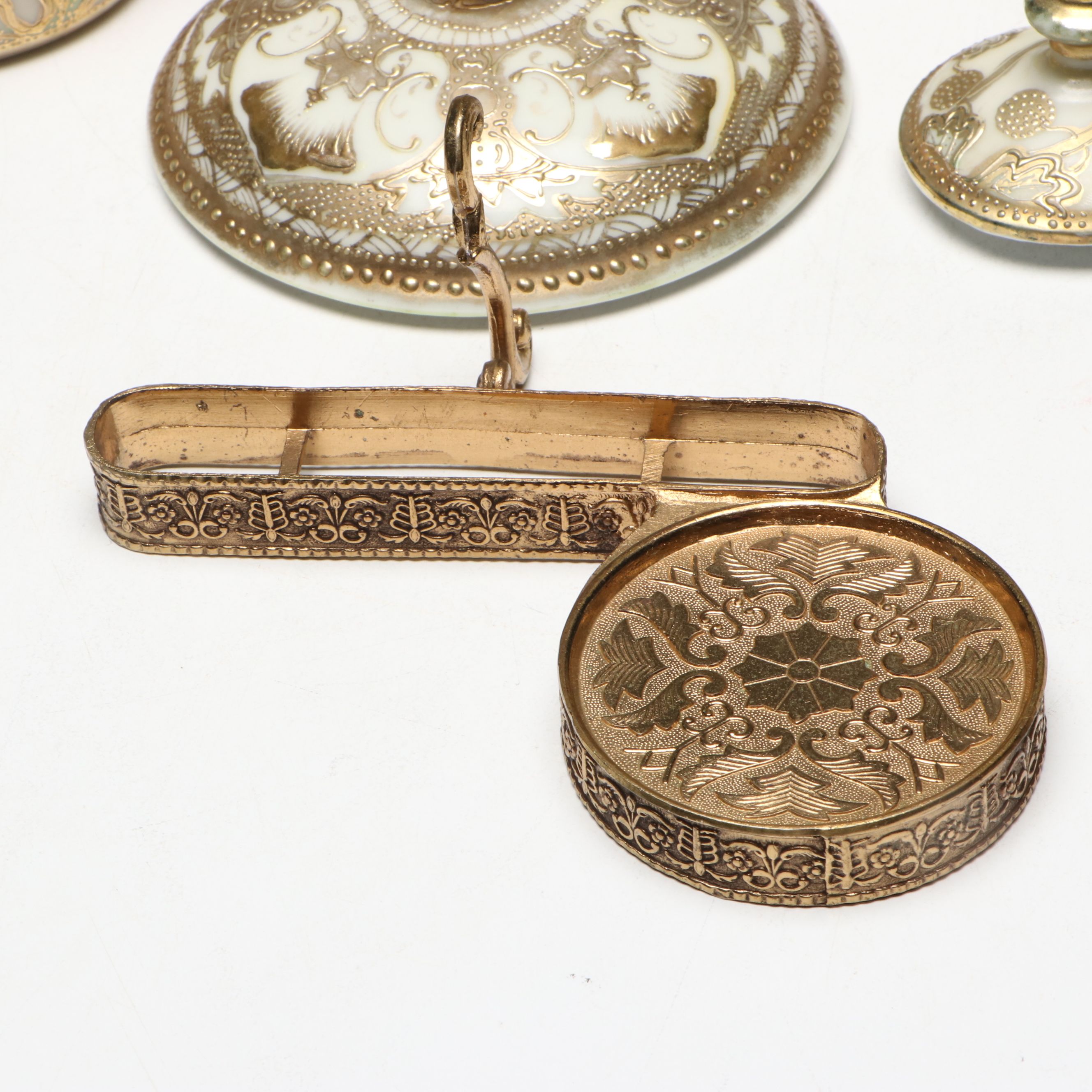 Japanese "Imperial Okan" Hand-Painted Enameled Porcelain Tea Set