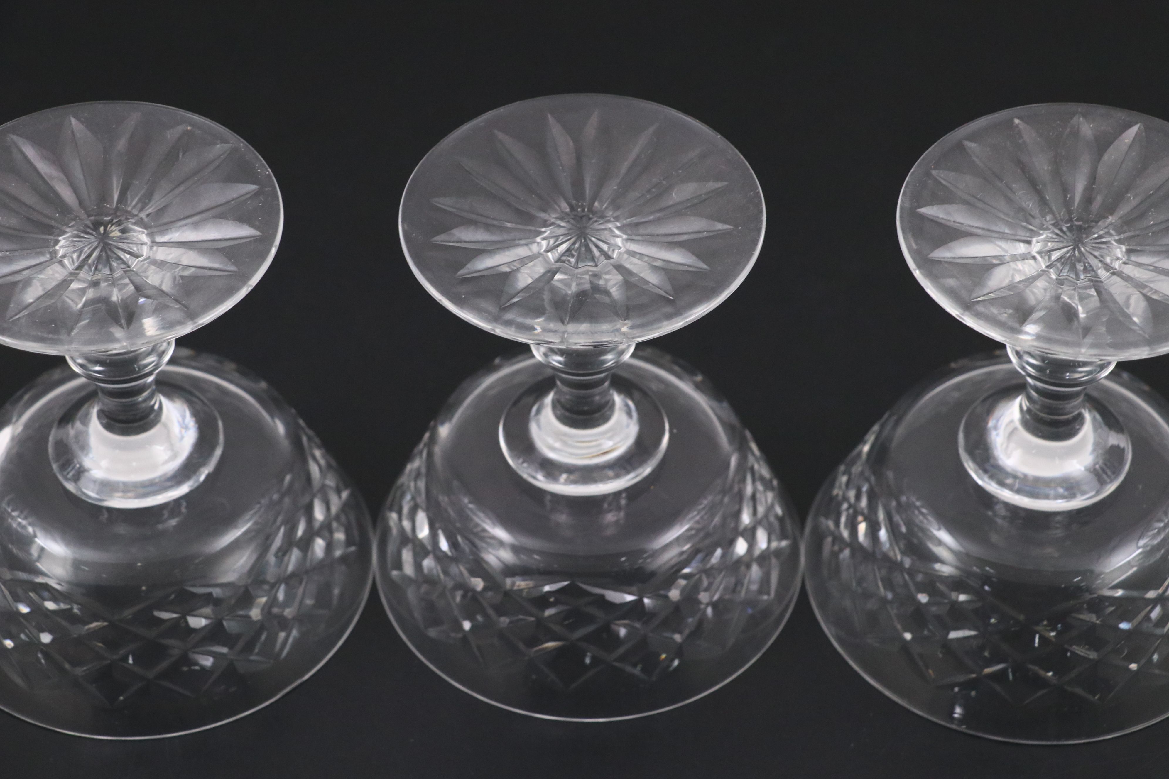 Waterford "Adare" Cut Crystal Champagne Coupes