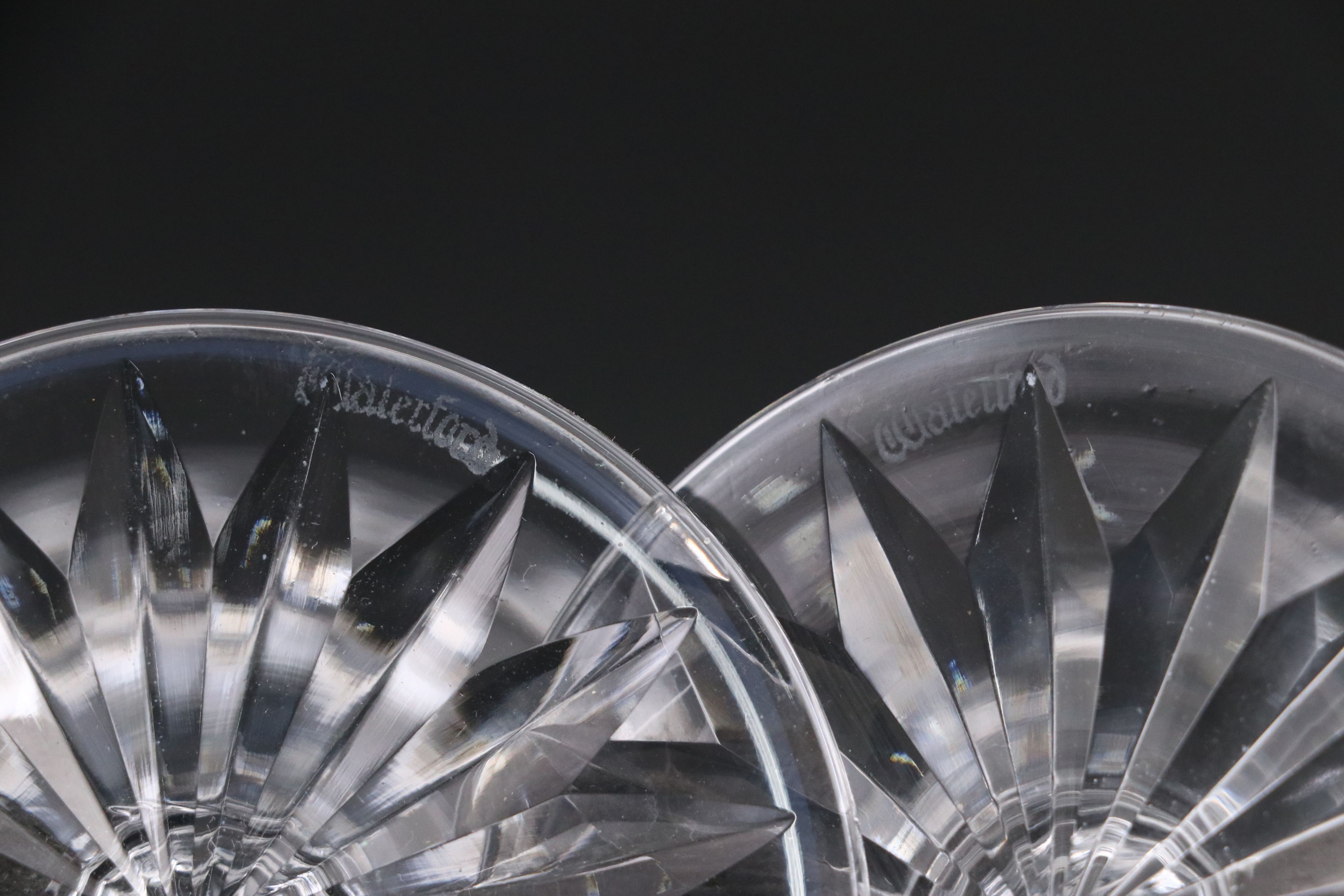 Waterford "Adare" Cut Crystal Champagne Coupes