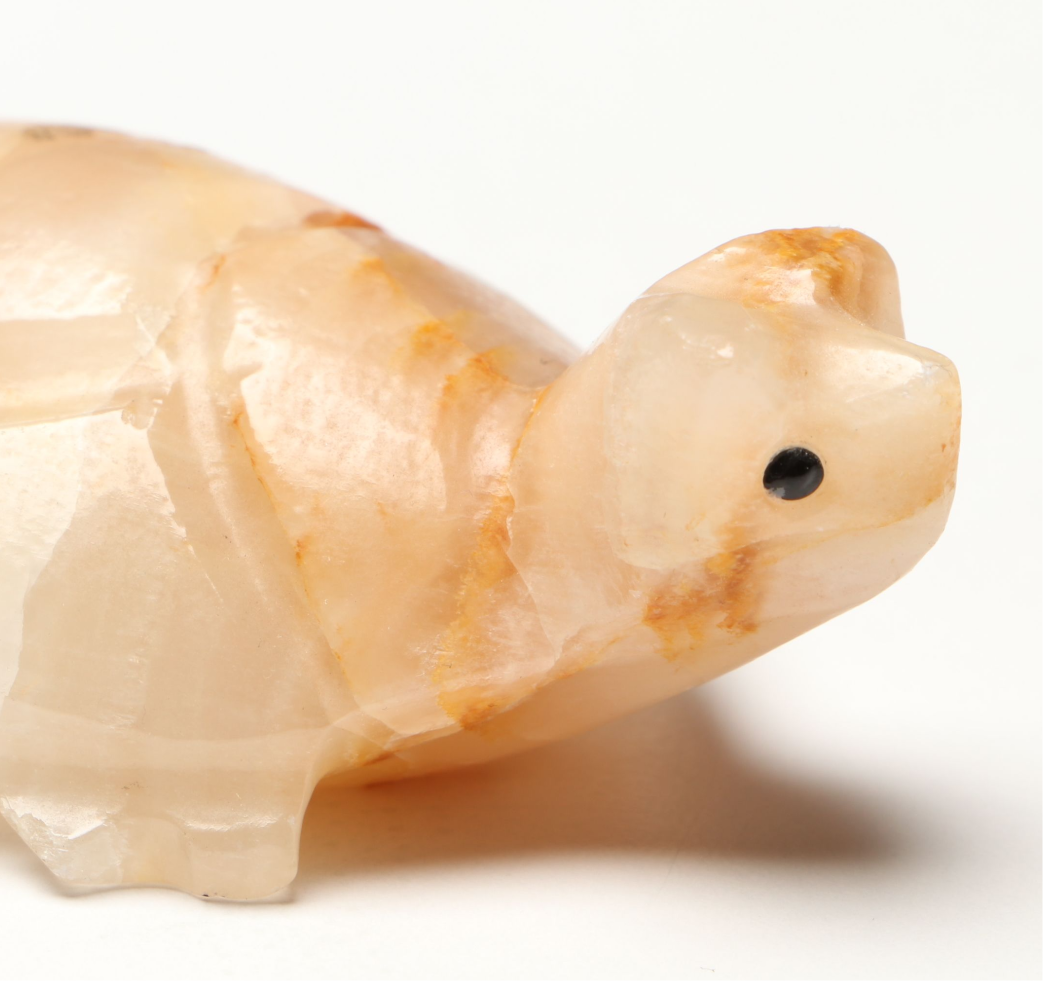Carved Nephrite Seal with Calcite Tortoise and Serpentine Birds