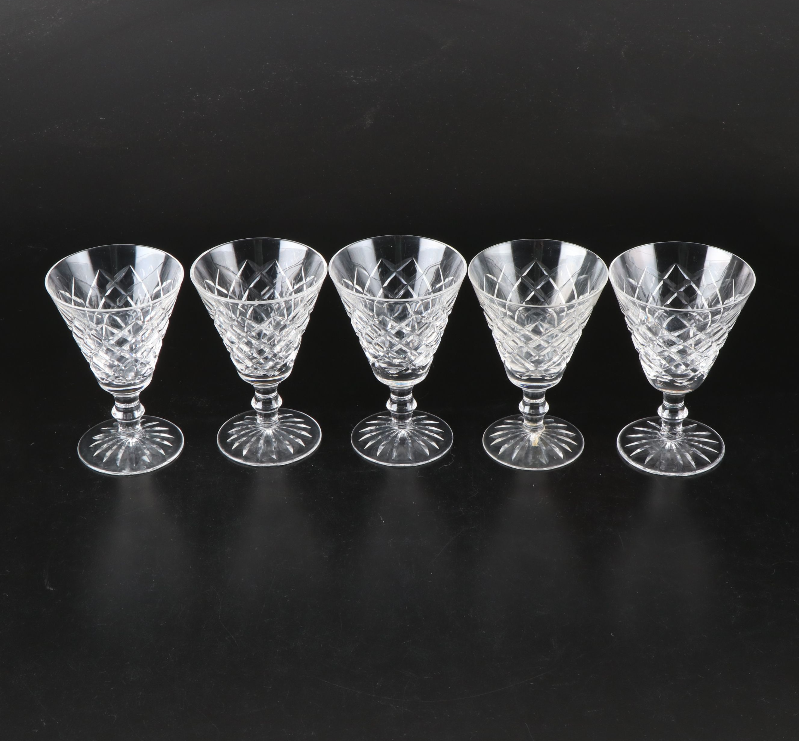 Waterford "Adare" Cut Crystal Water Goblets