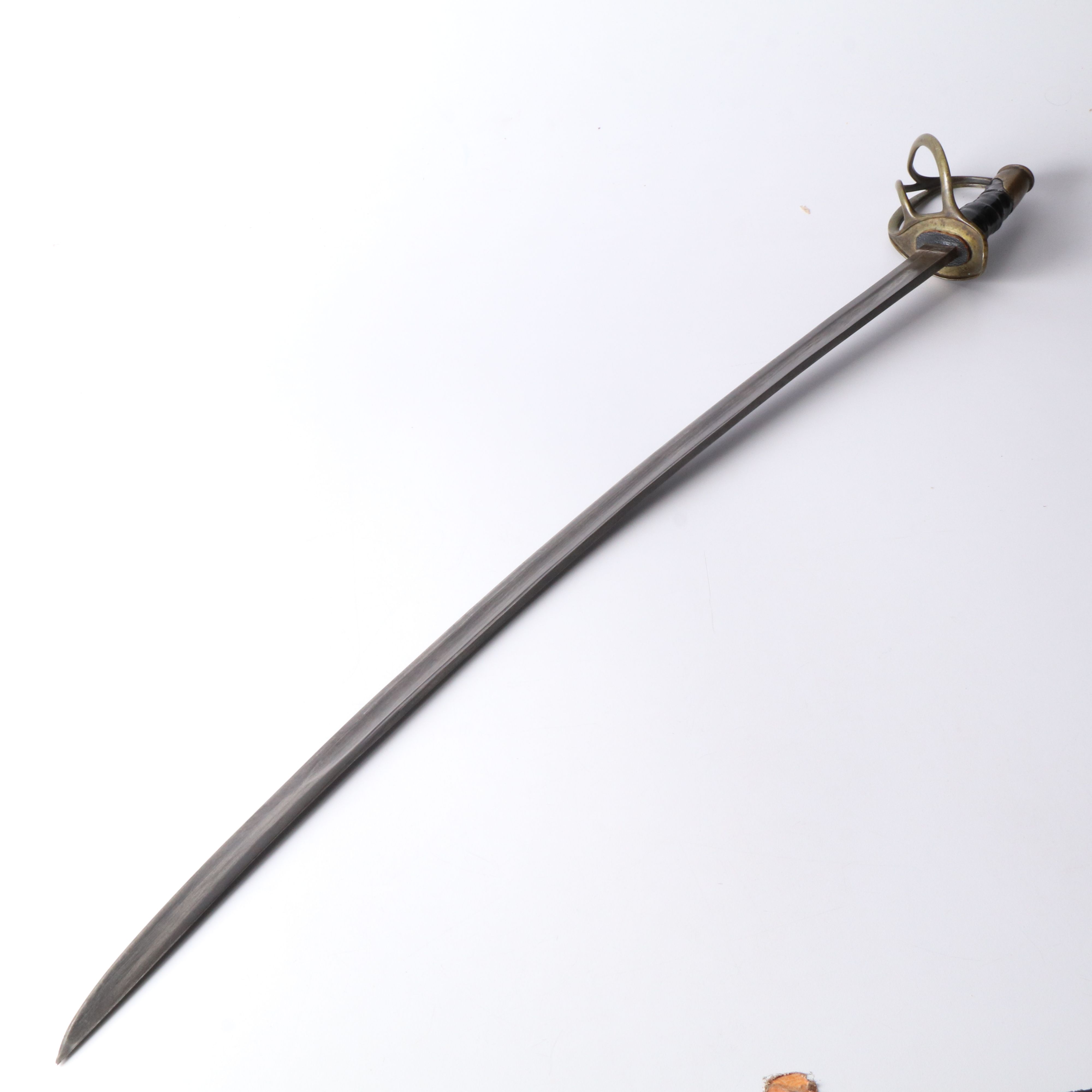 Model 1840 U.S. Cavalry Heavy Saber Marked P.D.L, With Scabbard