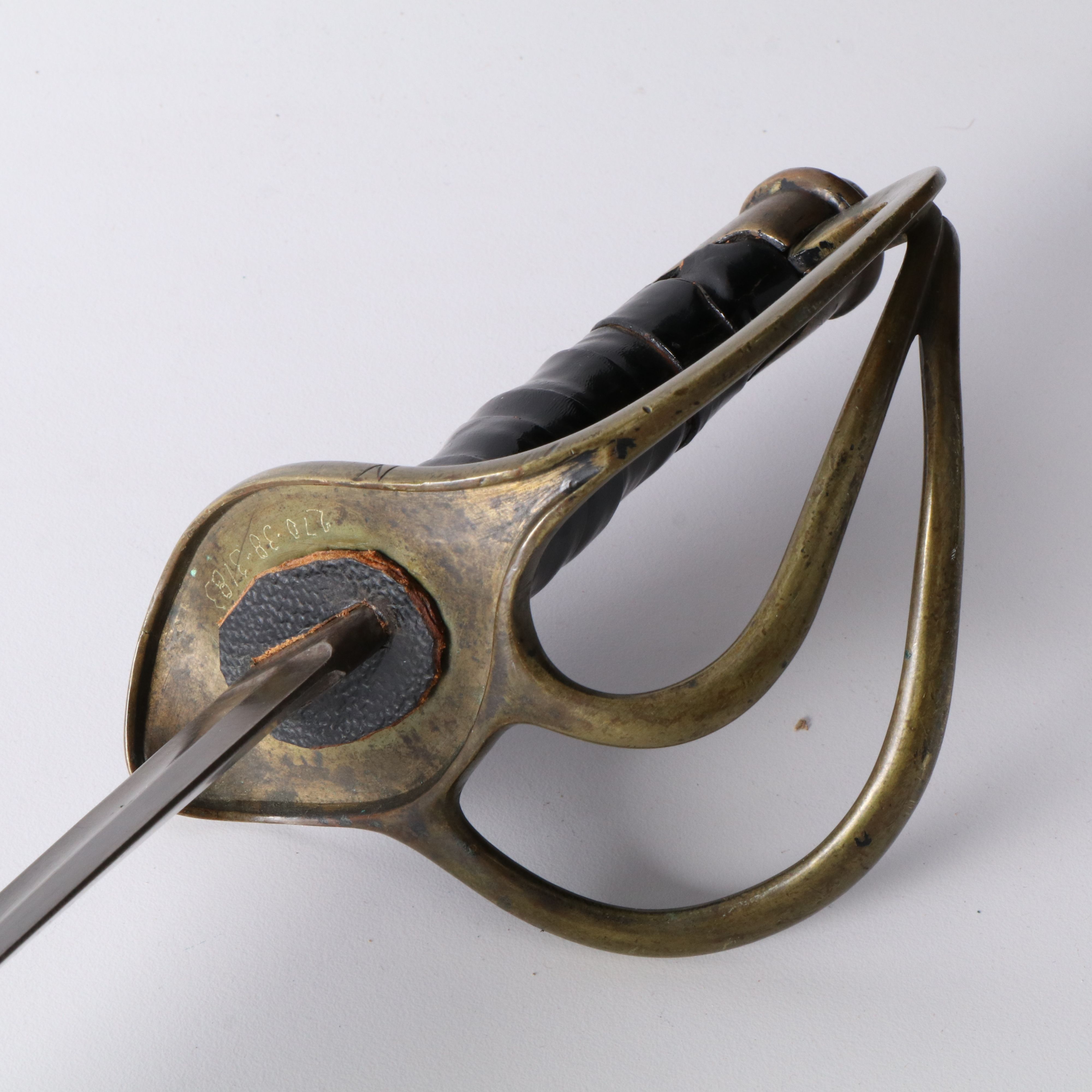 Model 1840 U.S. Cavalry Heavy Saber Marked P.D.L, With Scabbard