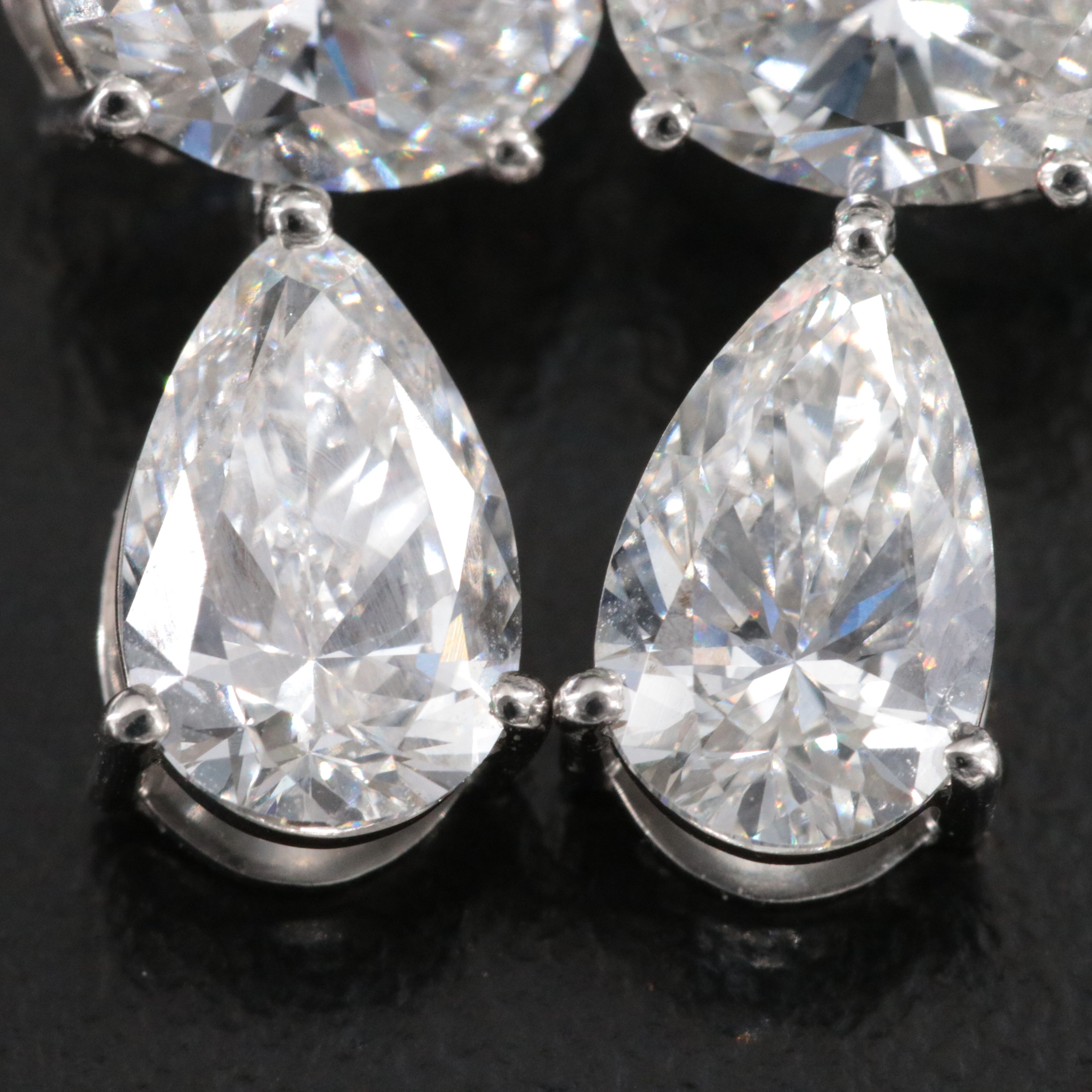 Platinum 5.75 CTW Lab Grown Diamond Earrings