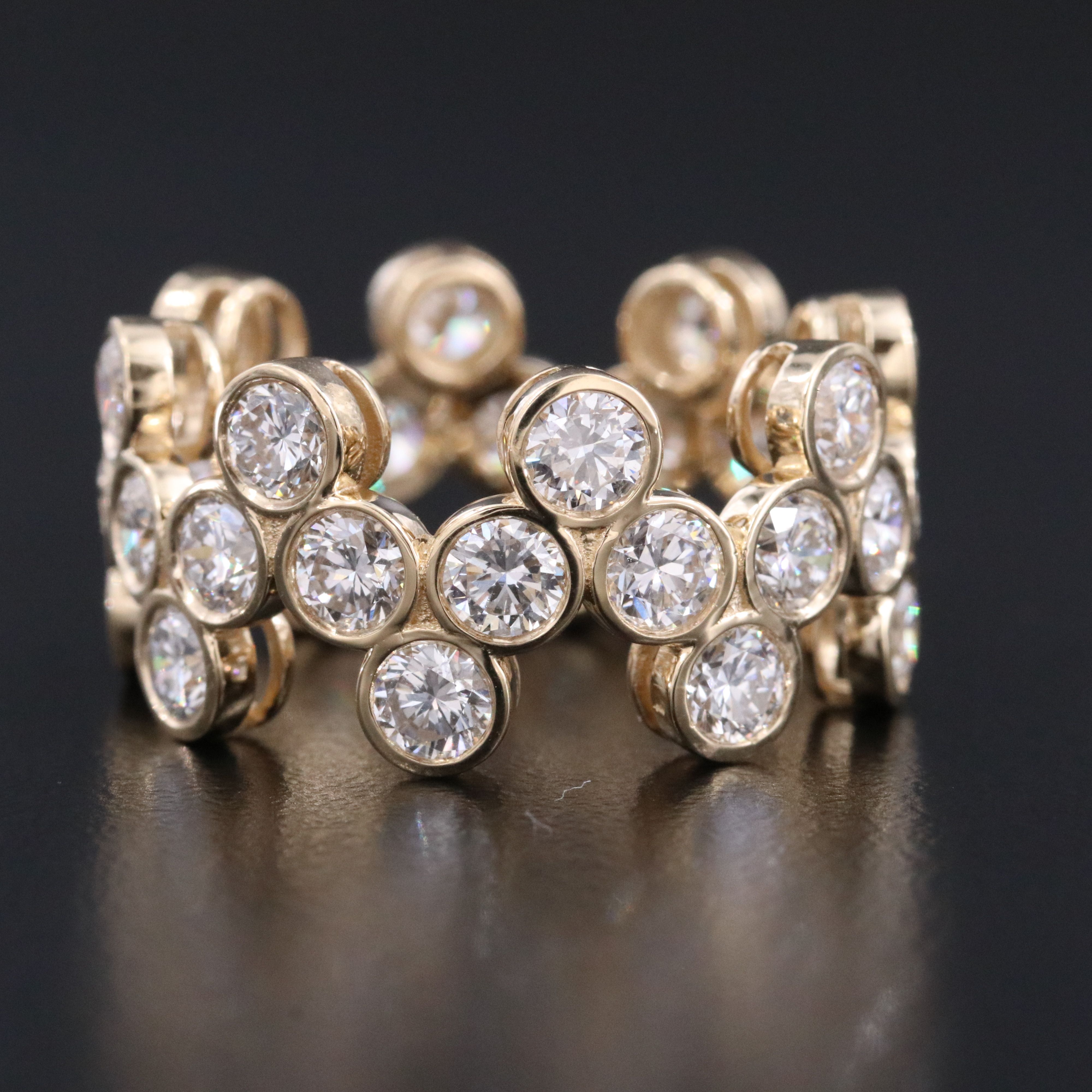 14K 5.07 CTW Lab Grown Diamond Eternity Ring
