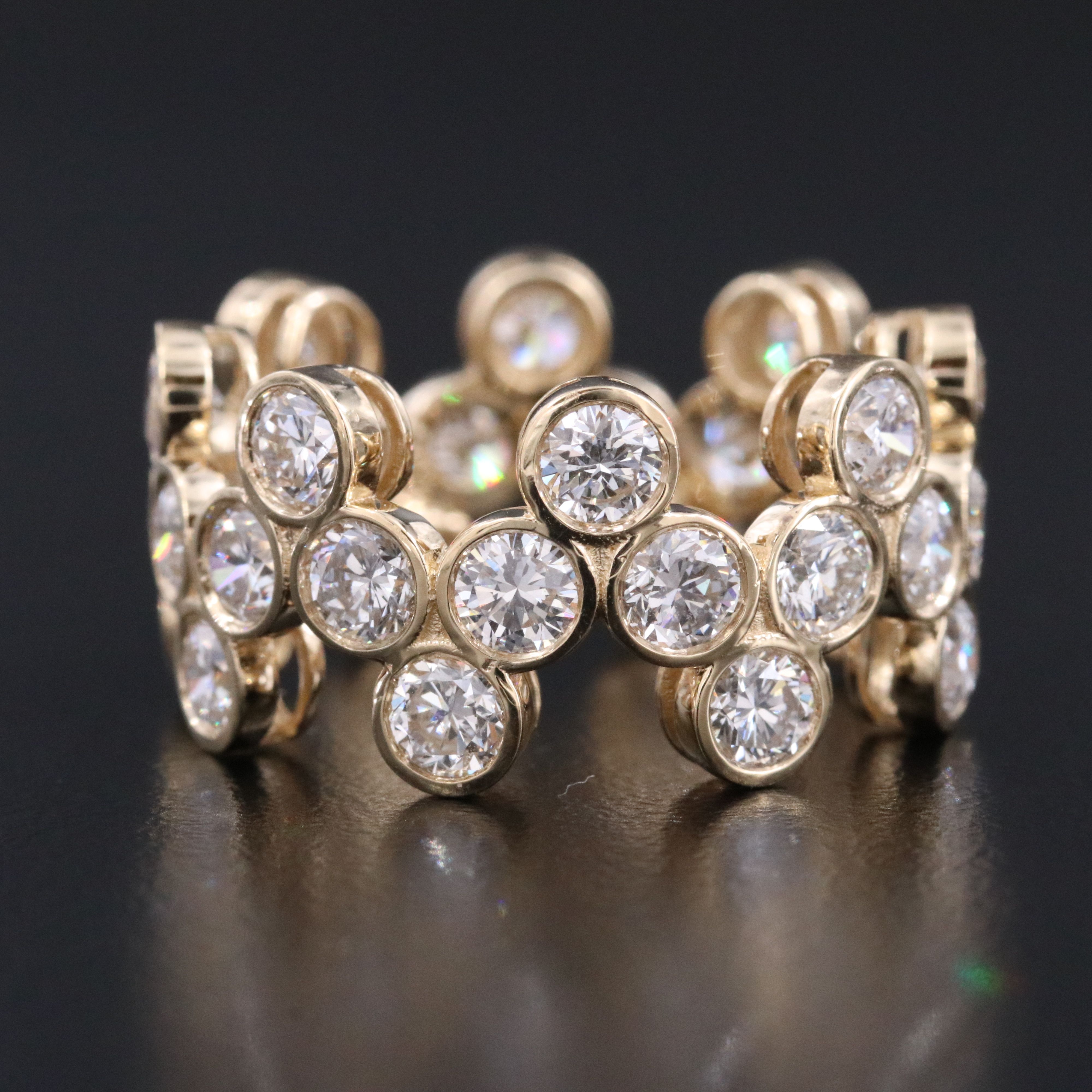 14K 5.07 CTW Lab Grown Diamond Eternity Ring