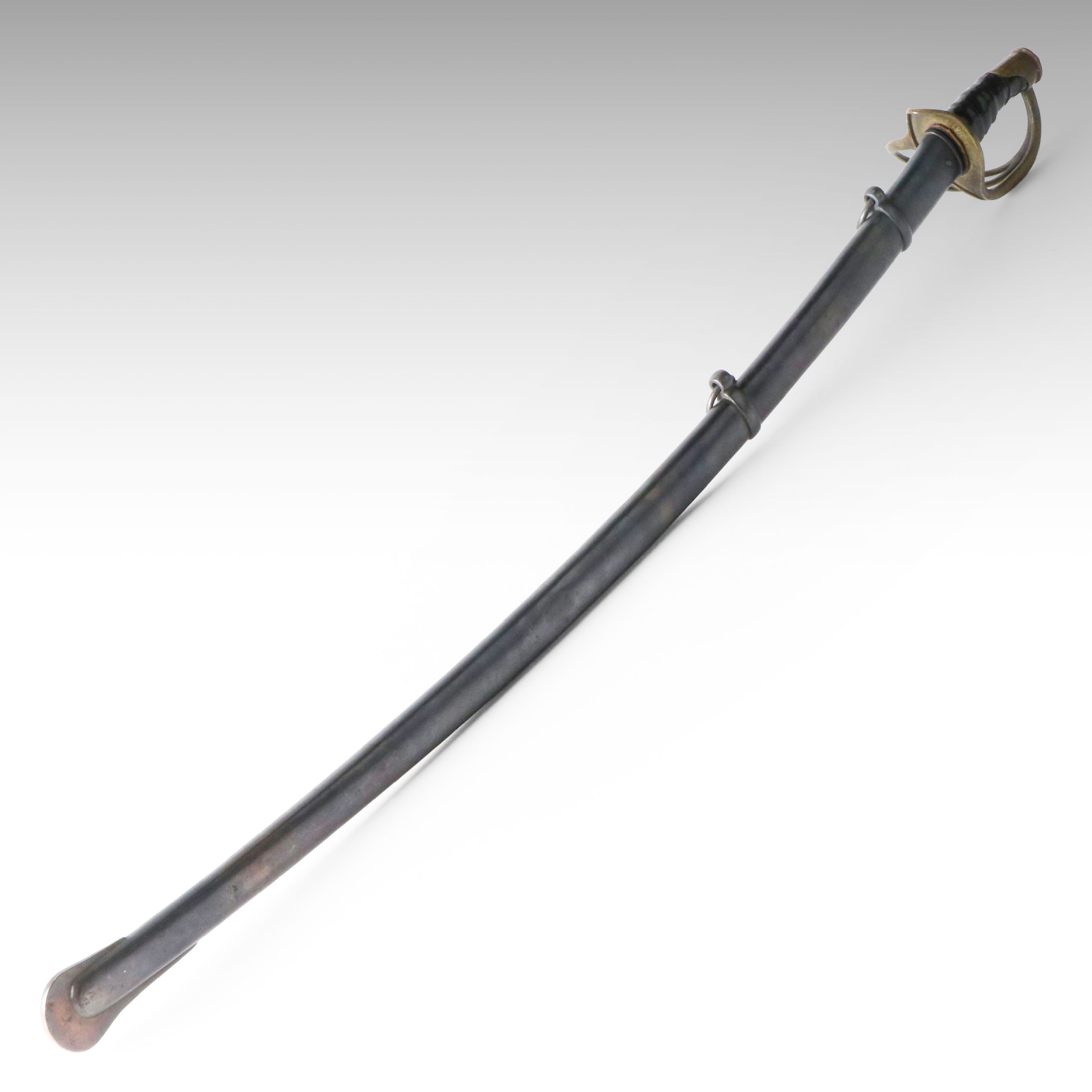 Model 1840 U.S. Cavalry Heavy Saber Marked P.D.L, With Scabbard