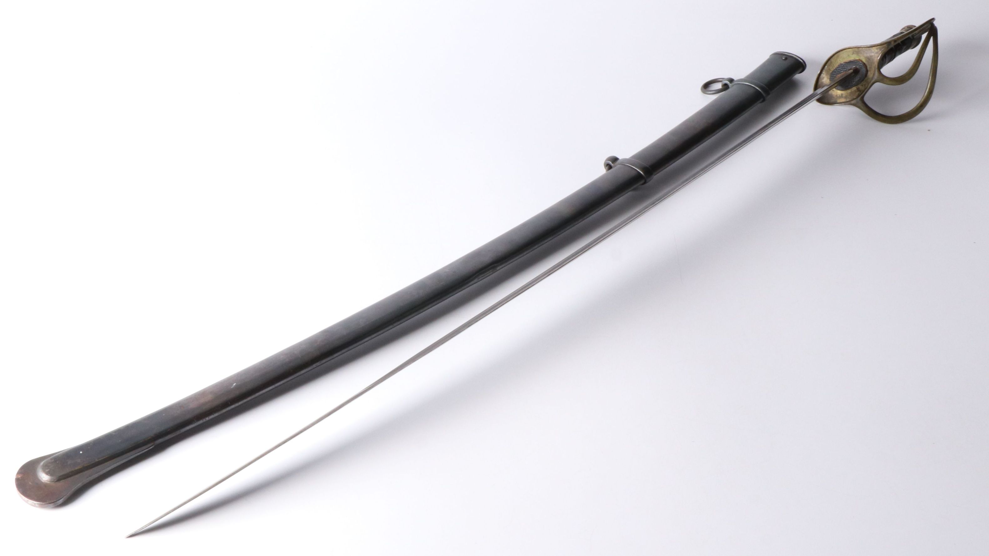 Model 1840 U.S. Cavalry Heavy Saber Marked P.D.L, With Scabbard