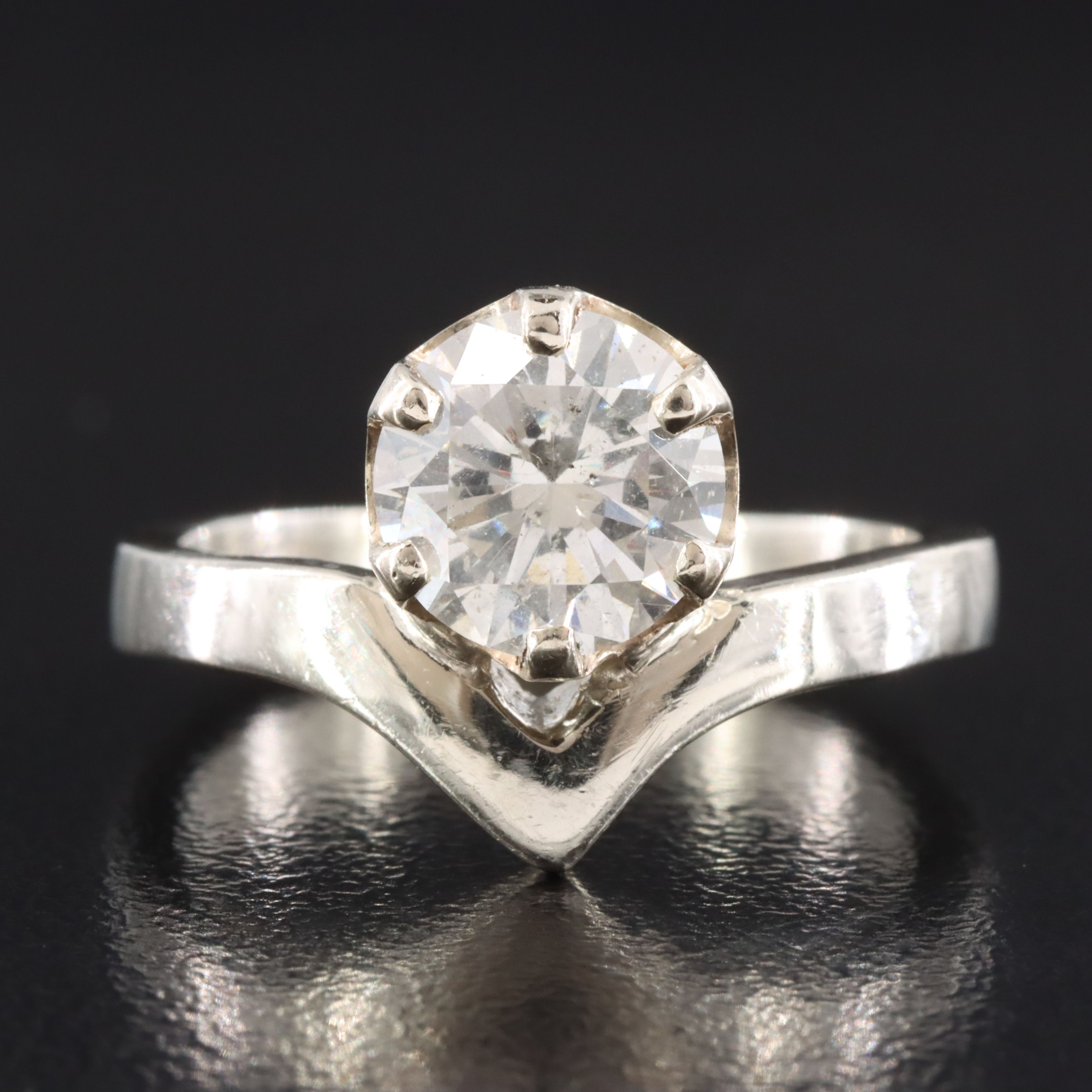 14K 1.46 CT Diamond Solitaire Ring