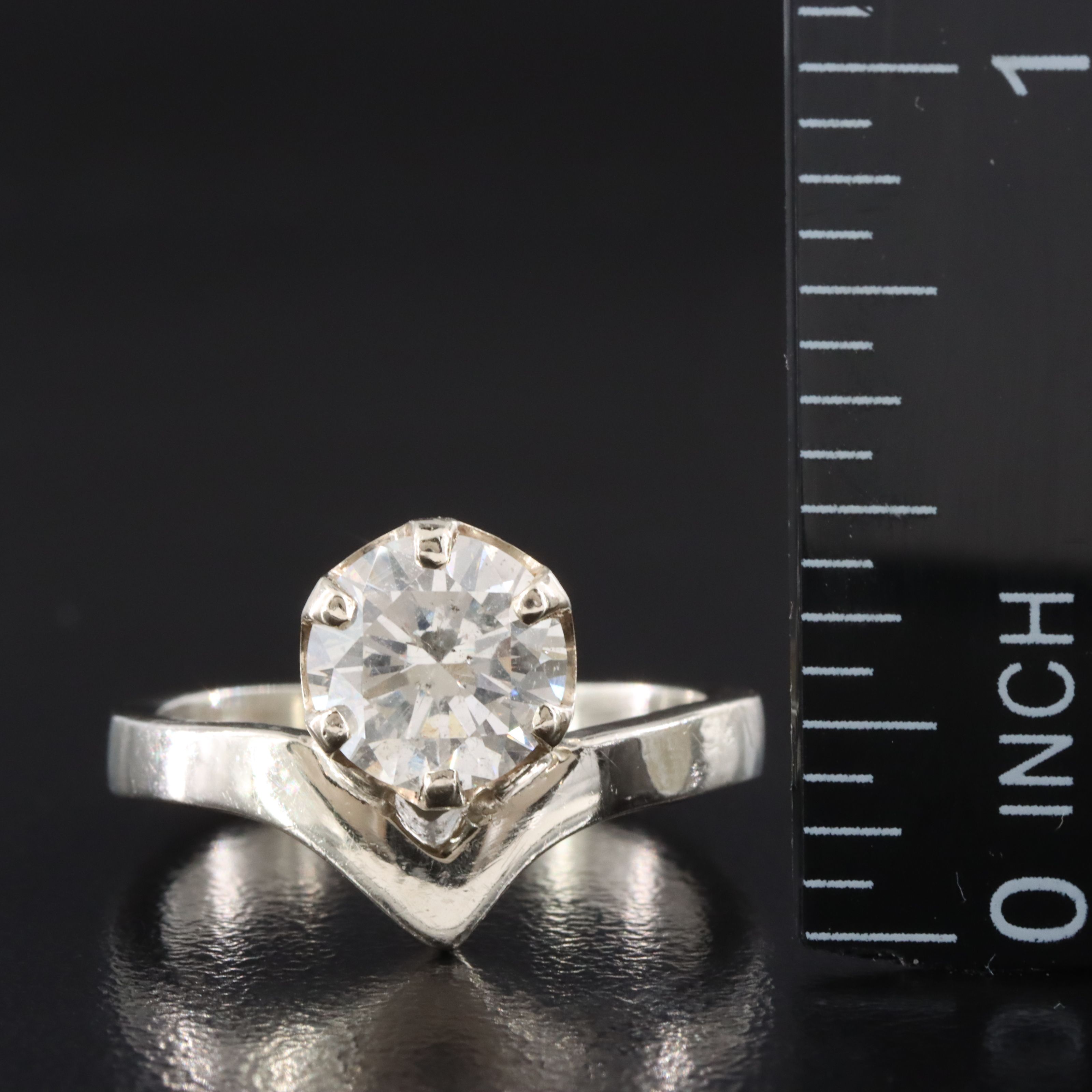 14K 1.46 CT Diamond Solitaire Ring
