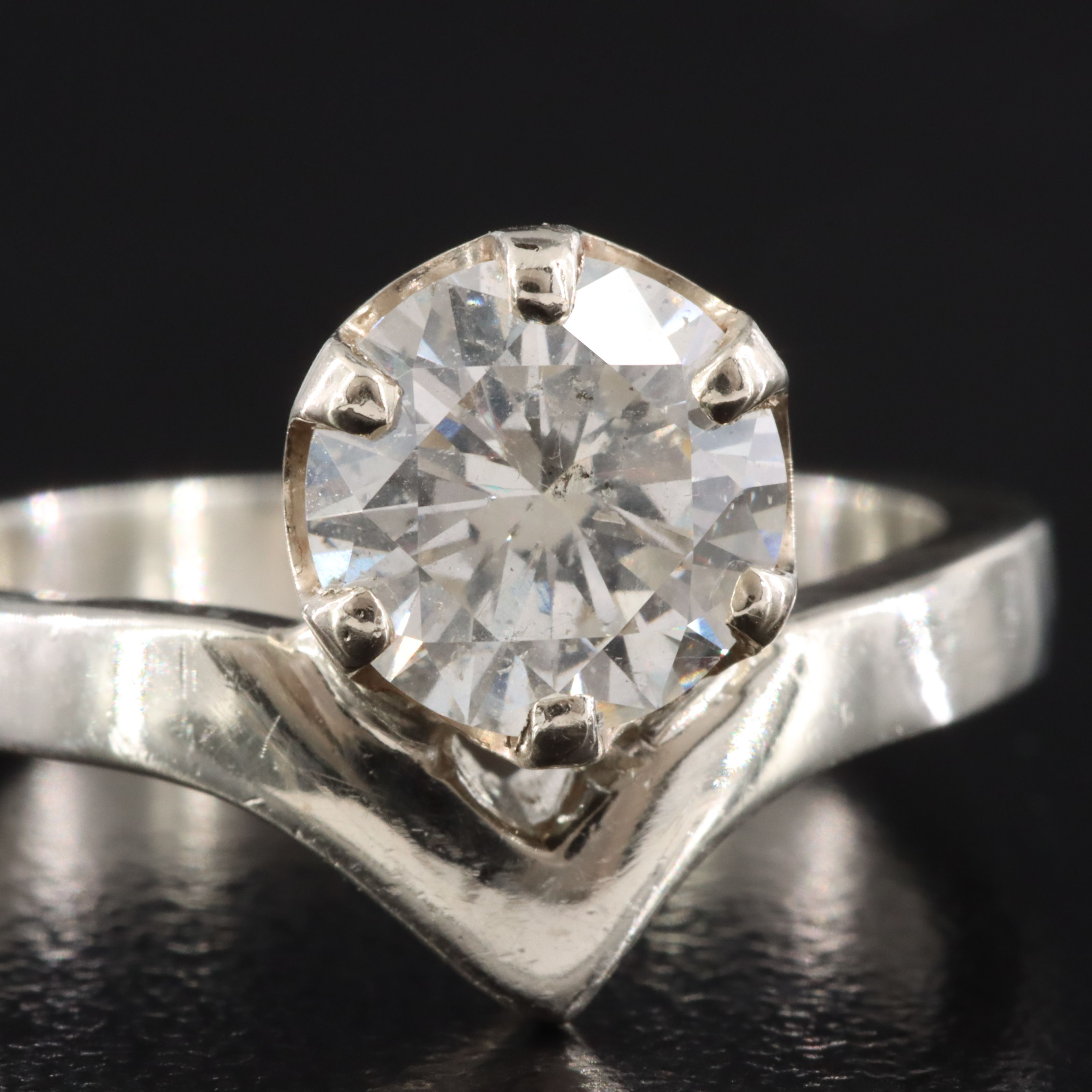 14K 1.46 CT Diamond Solitaire Ring