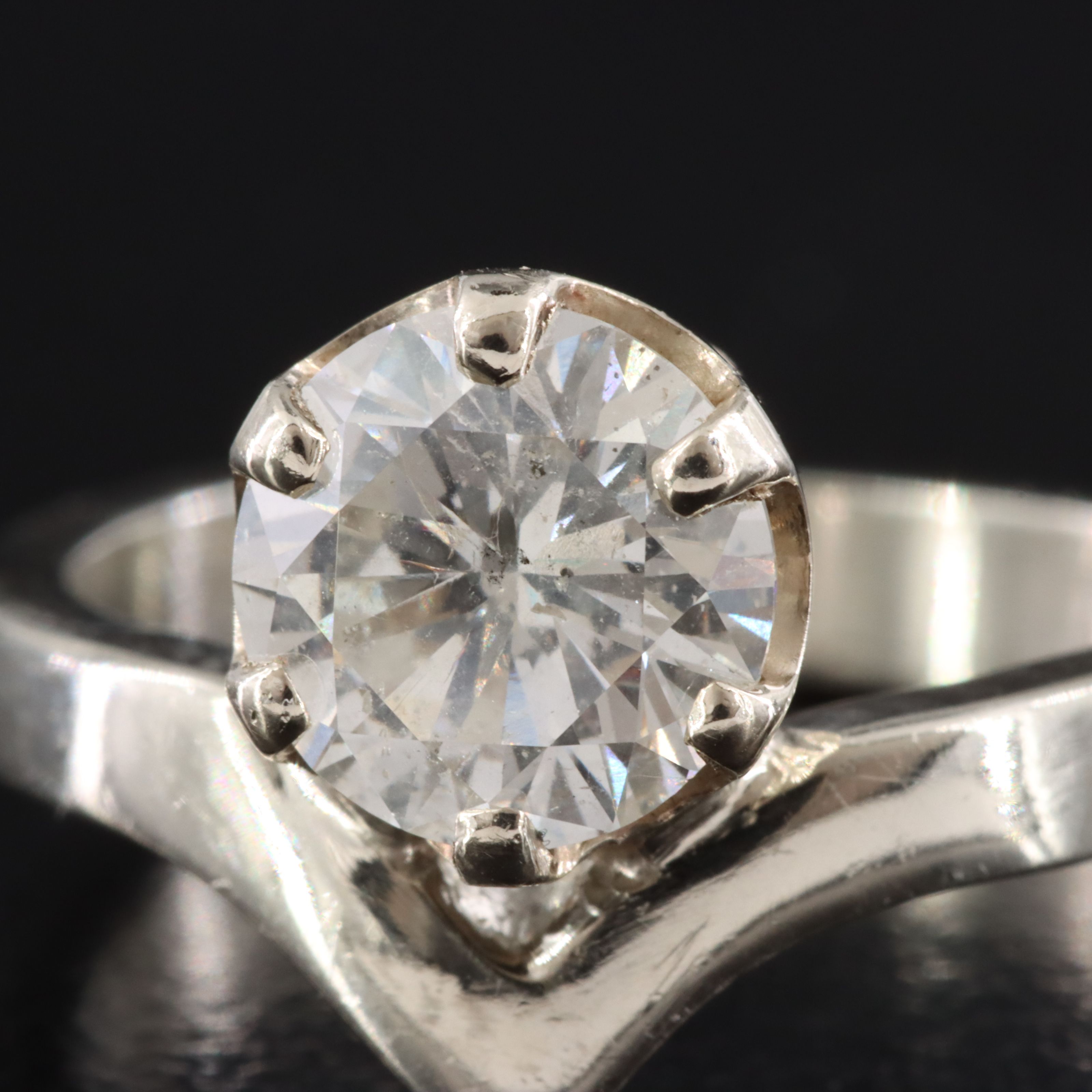 14K 1.46 CT Diamond Solitaire Ring