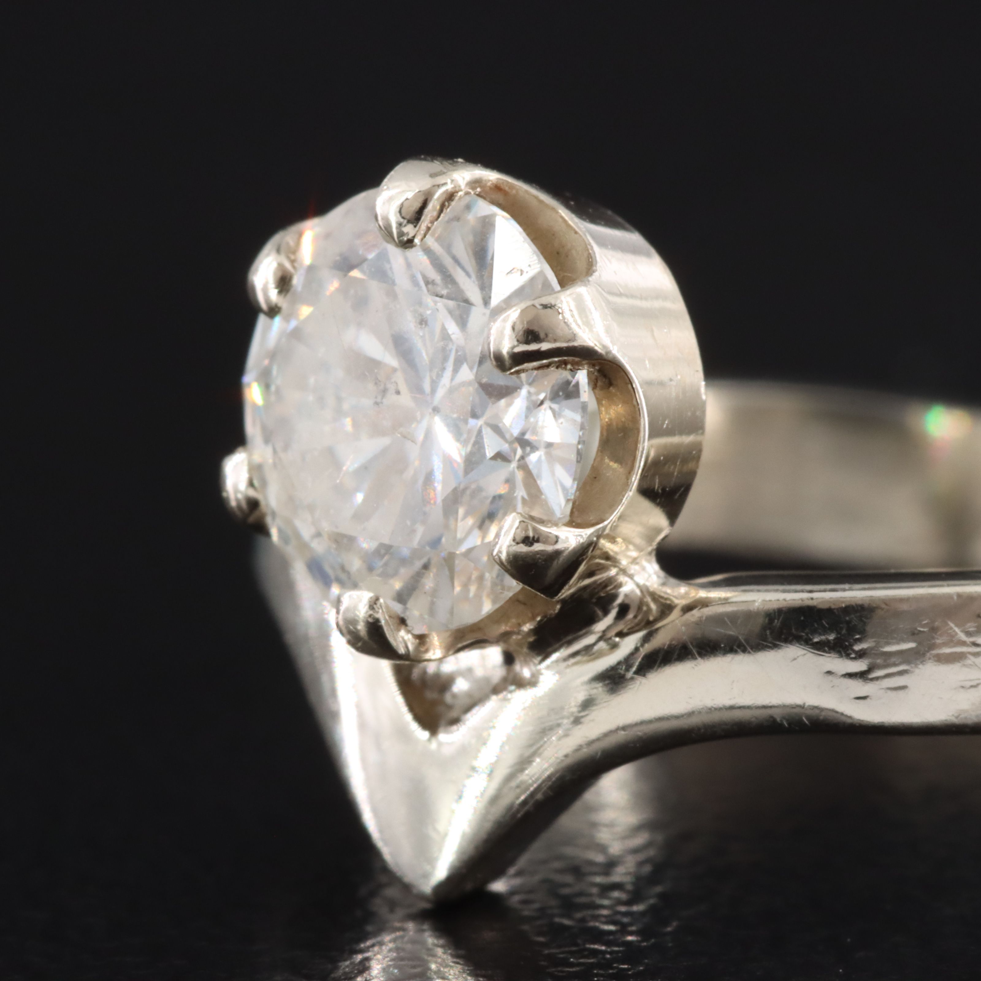 14K 1.46 CT Diamond Solitaire Ring