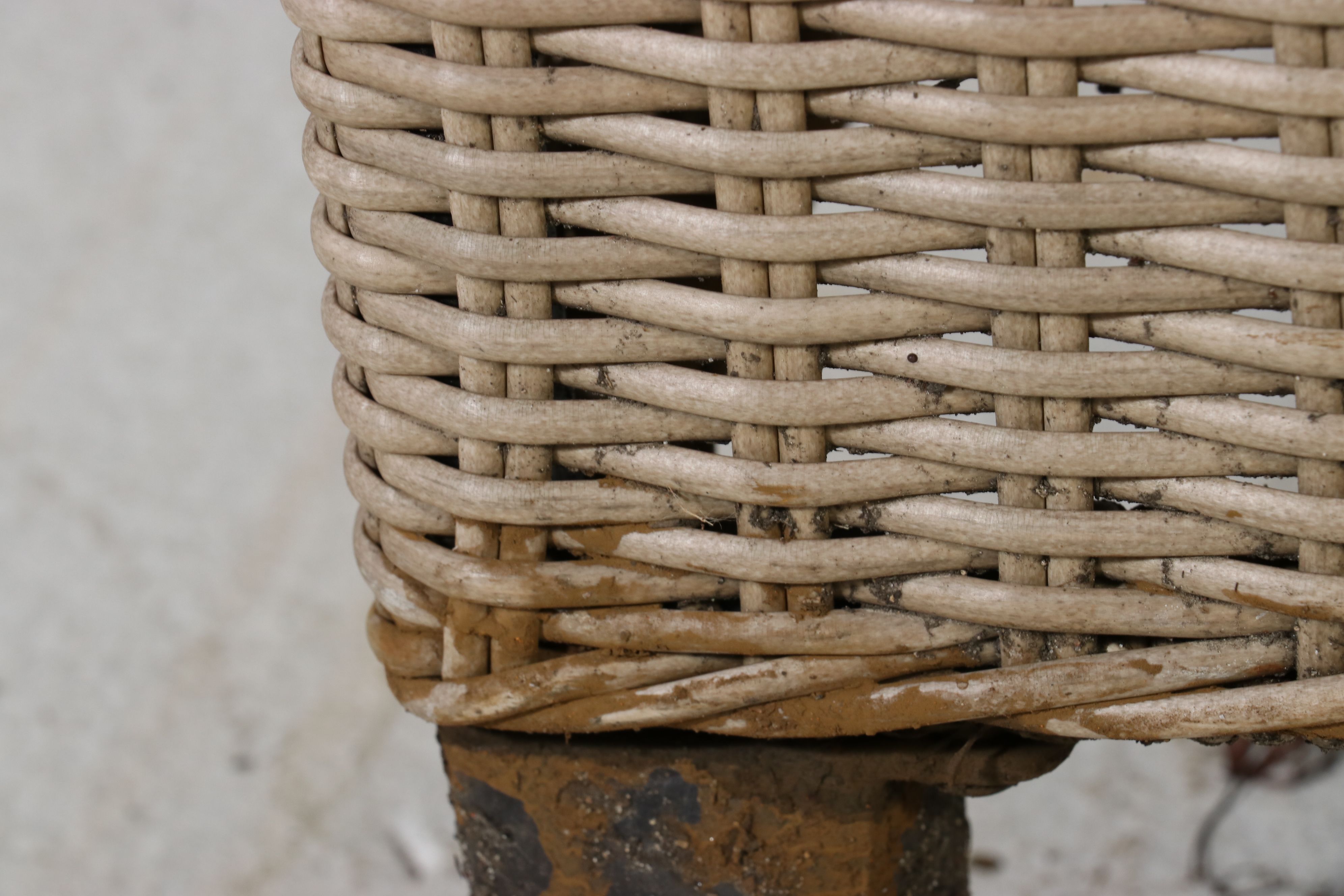 Resin Wicker Patio Sectional Sofa with Coffee Table and Threshold Cushions
