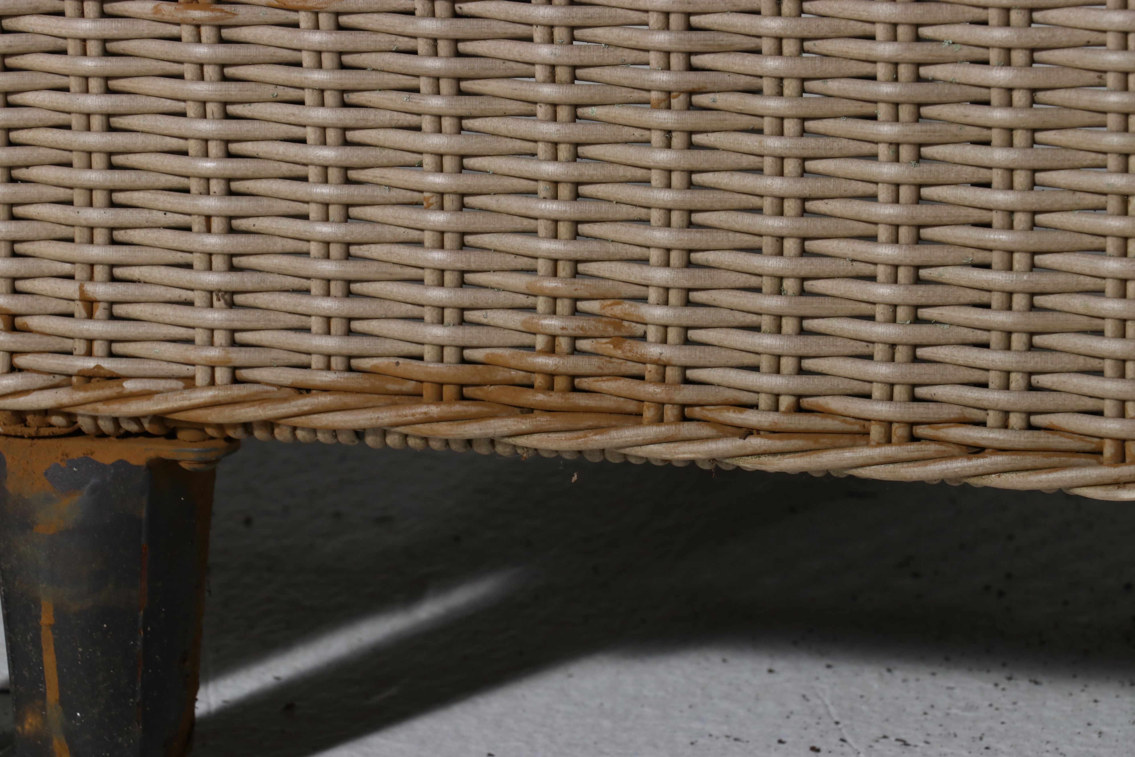 Resin Wicker Patio Sectional Sofa with Coffee Table and Threshold Cushions