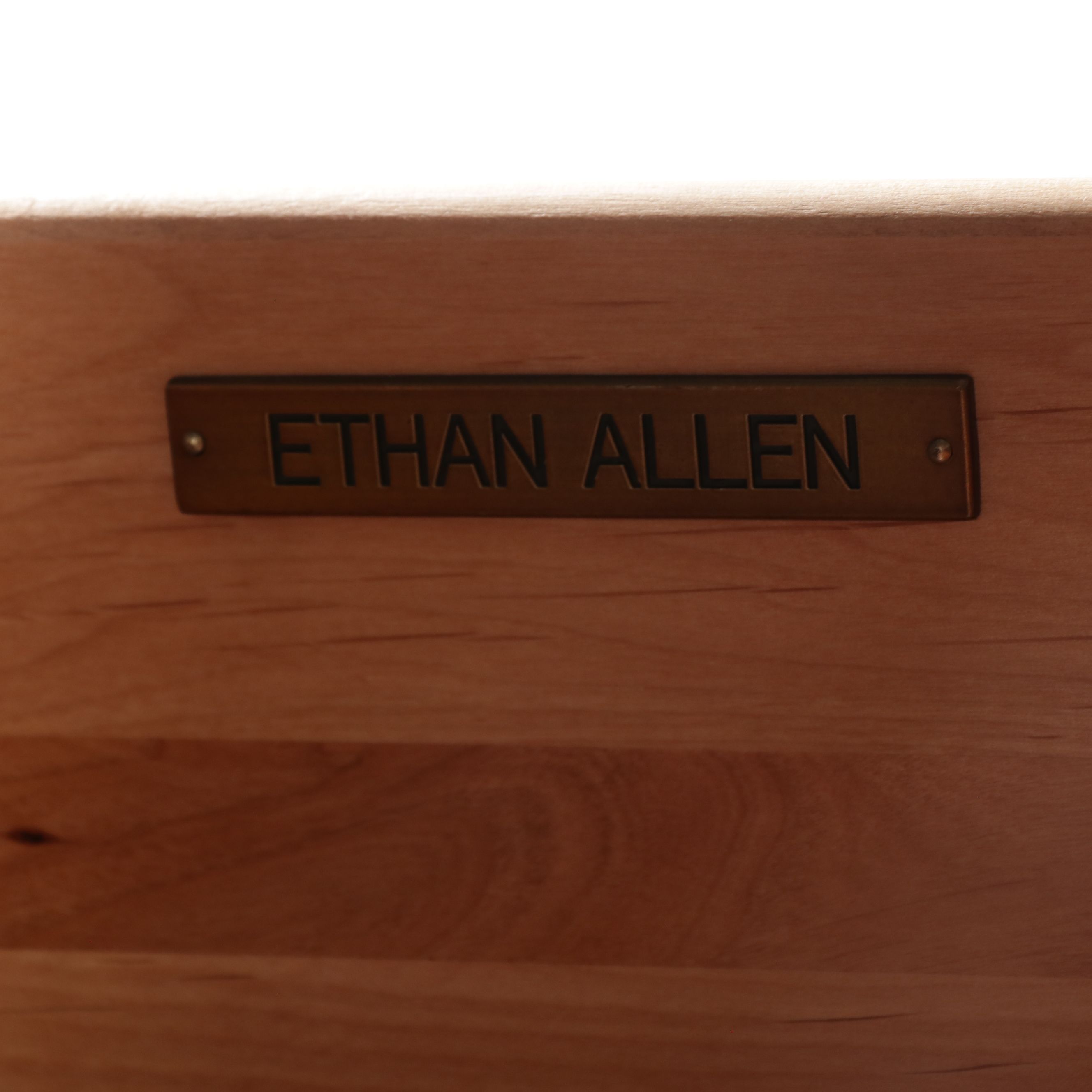 Ethan Allen "New Country" Black Media Cabinet, 2015