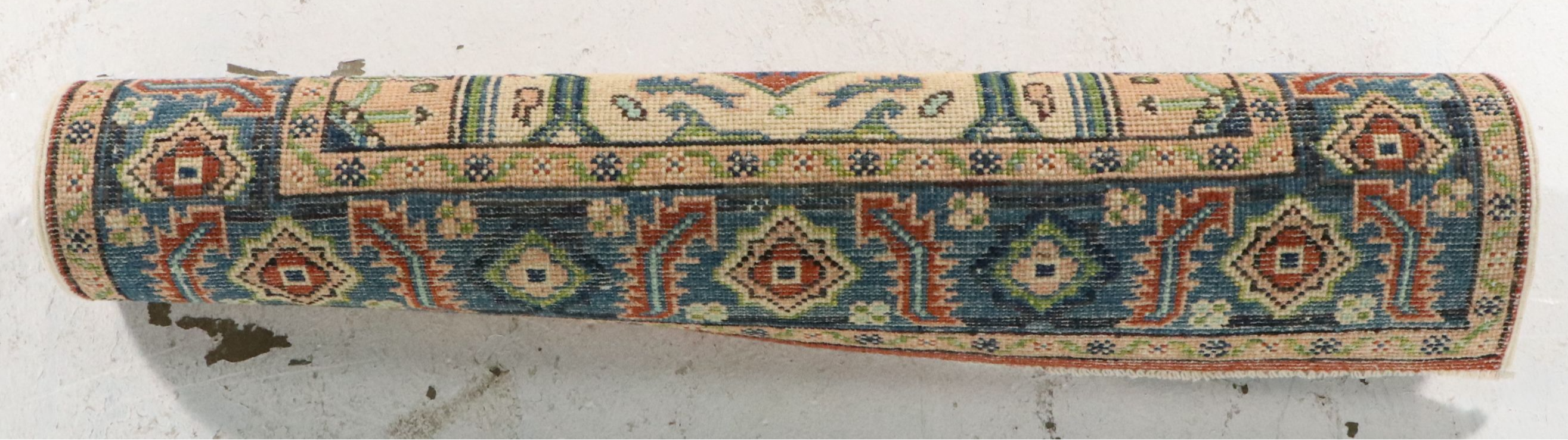 3' x 4'11 Hand-Knotted Afghan Kazak Accent Rug