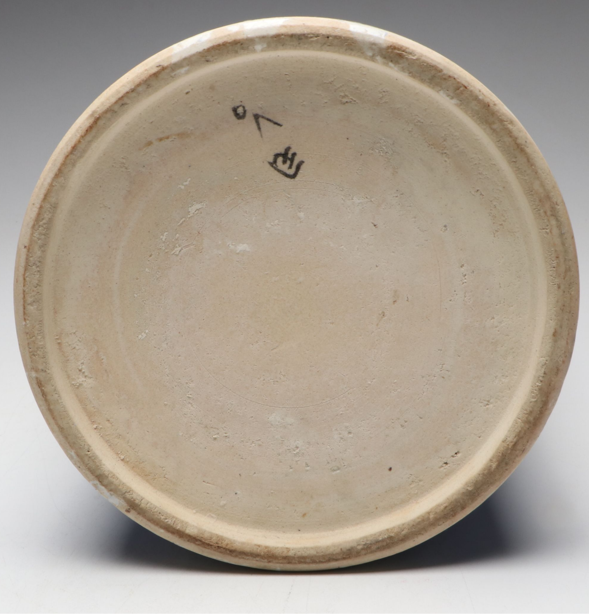 Japanese Blue and White Transferware Ceramic Pot