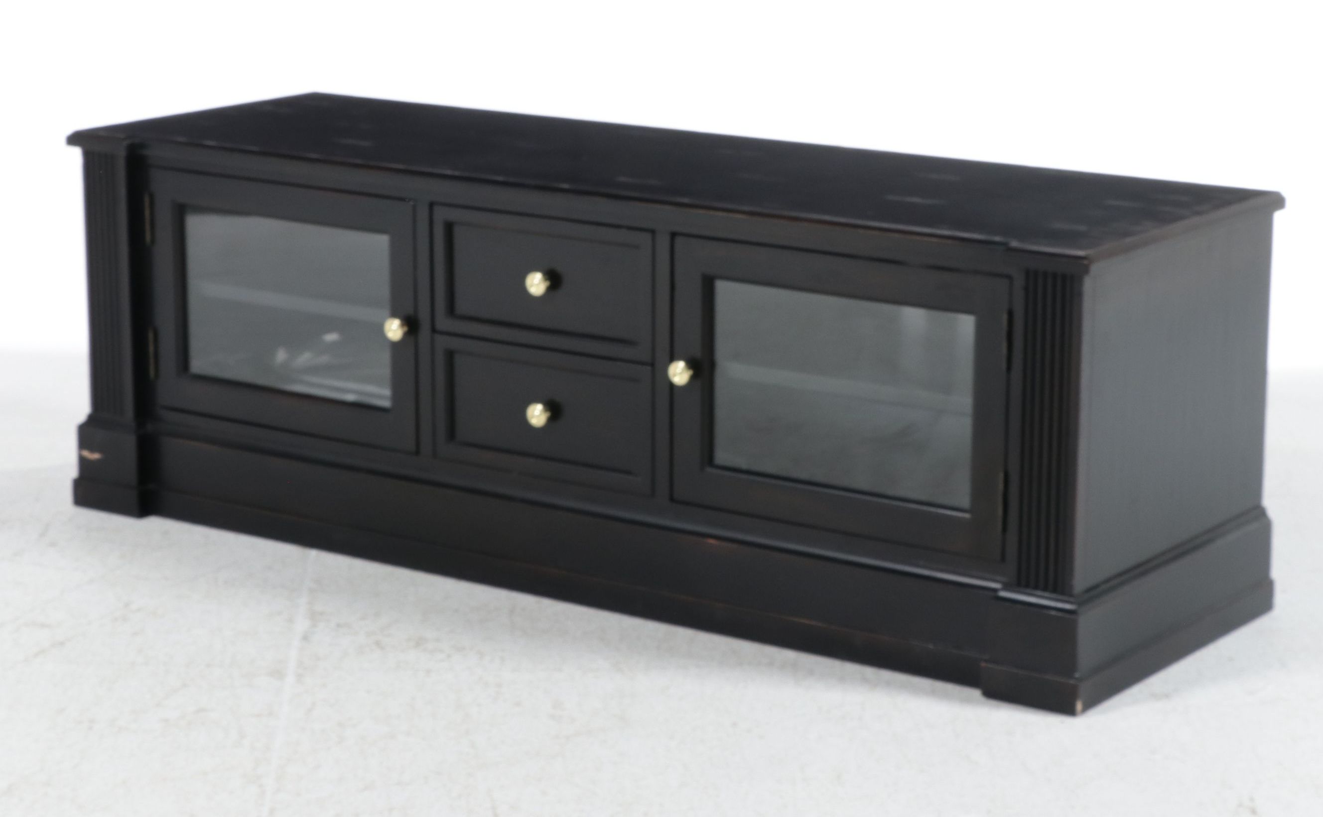 Ethan Allen "New Country" Black Media Cabinet, 2015
