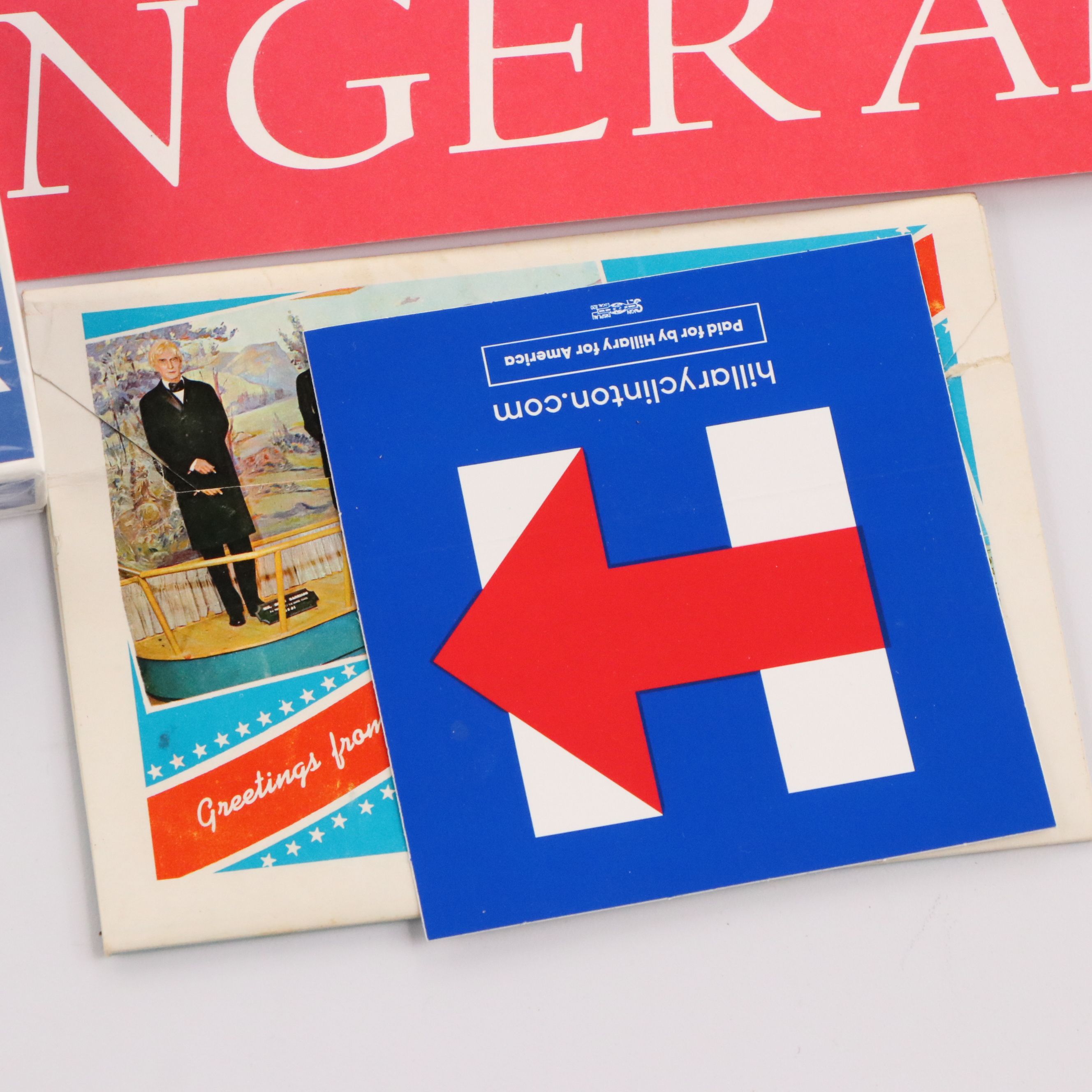 Barack Obama with Other Presidential Stickers, Posters and Collectibles