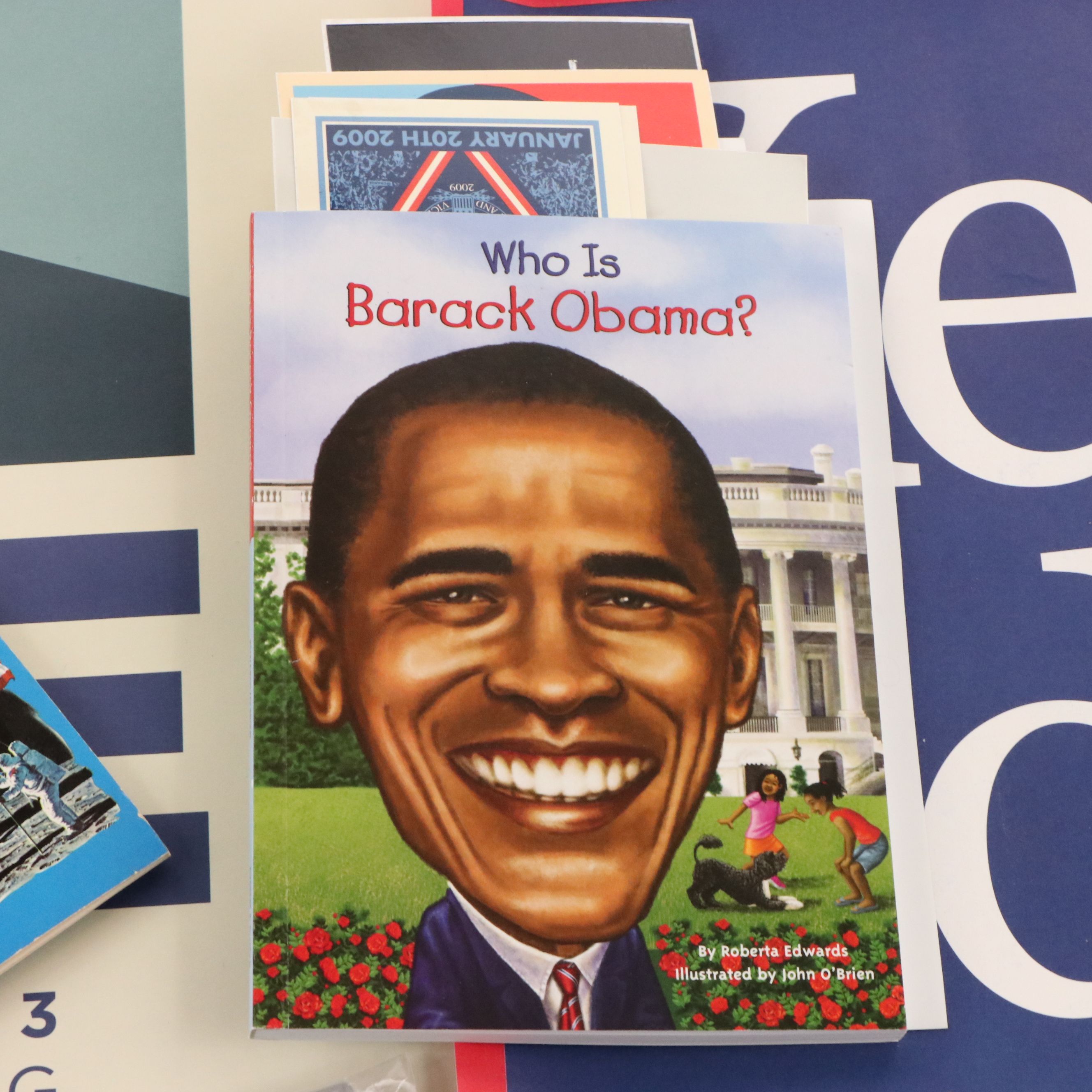 Barack Obama with Other Presidential Stickers, Posters and Collectibles