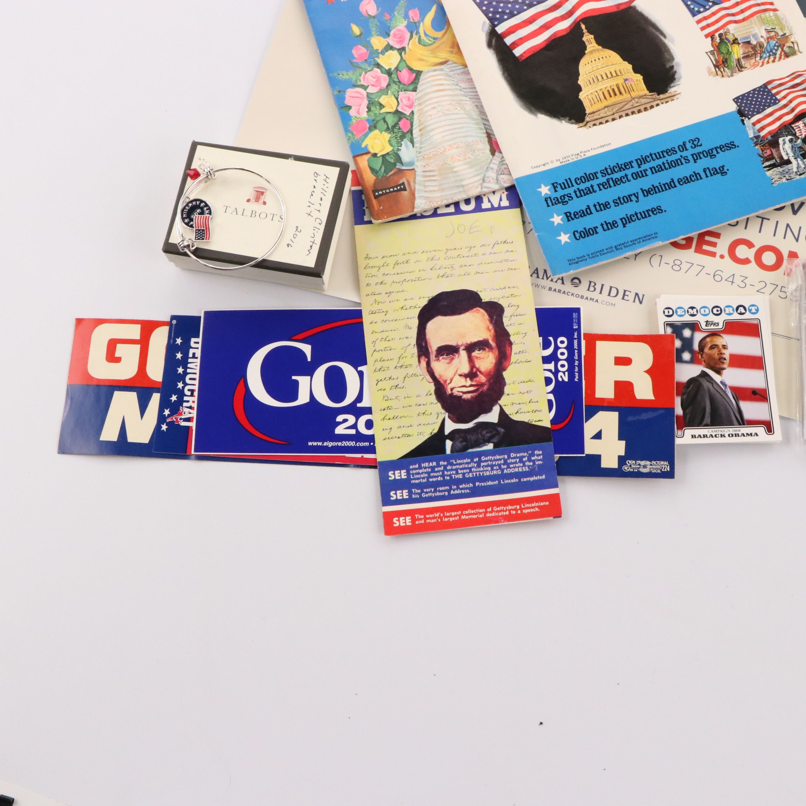 Barack Obama with Other Presidential Stickers, Posters and Collectibles