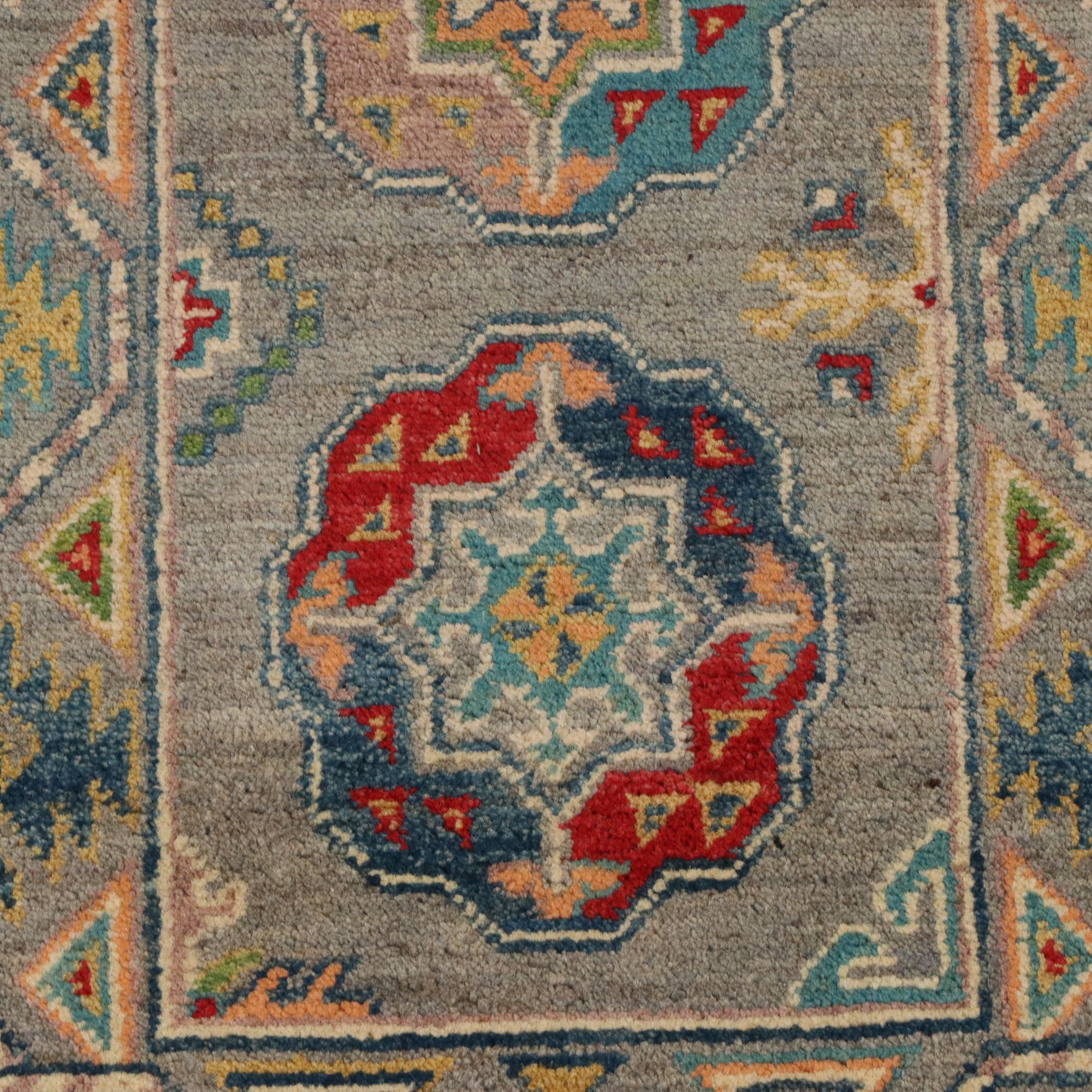 2'1 x 6'6 Hand-Knotted Pakistani Kazak Carpet Runner