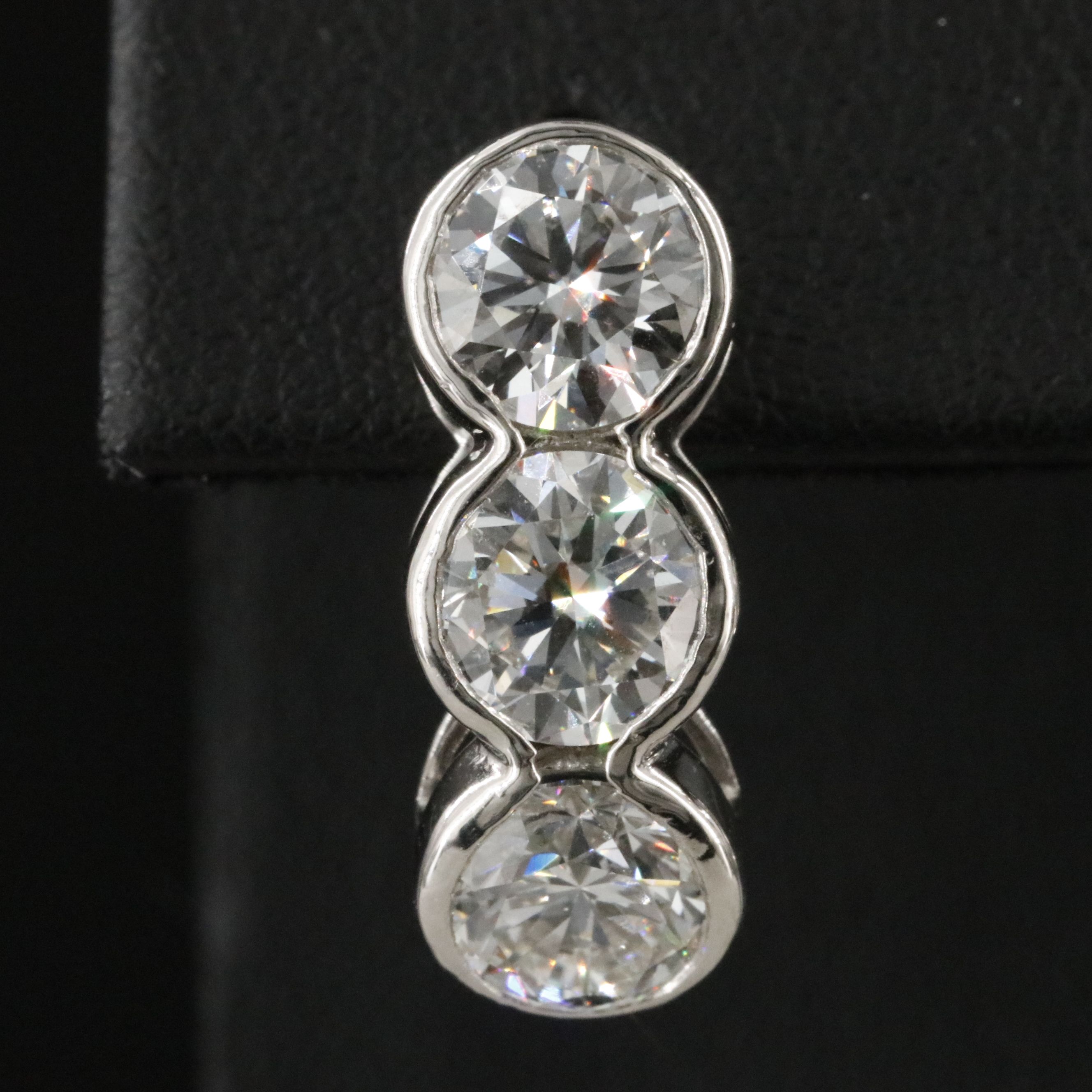 Platinum 5.94 CTW Lab Grown Diamond Earrings