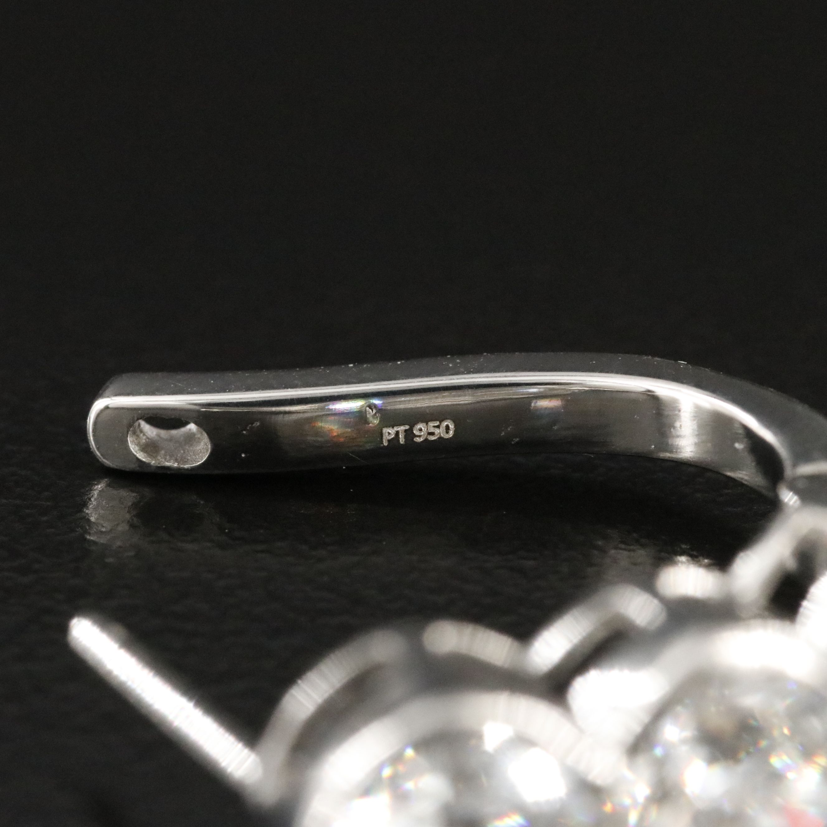 Platinum 5.94 CTW Lab Grown Diamond Earrings