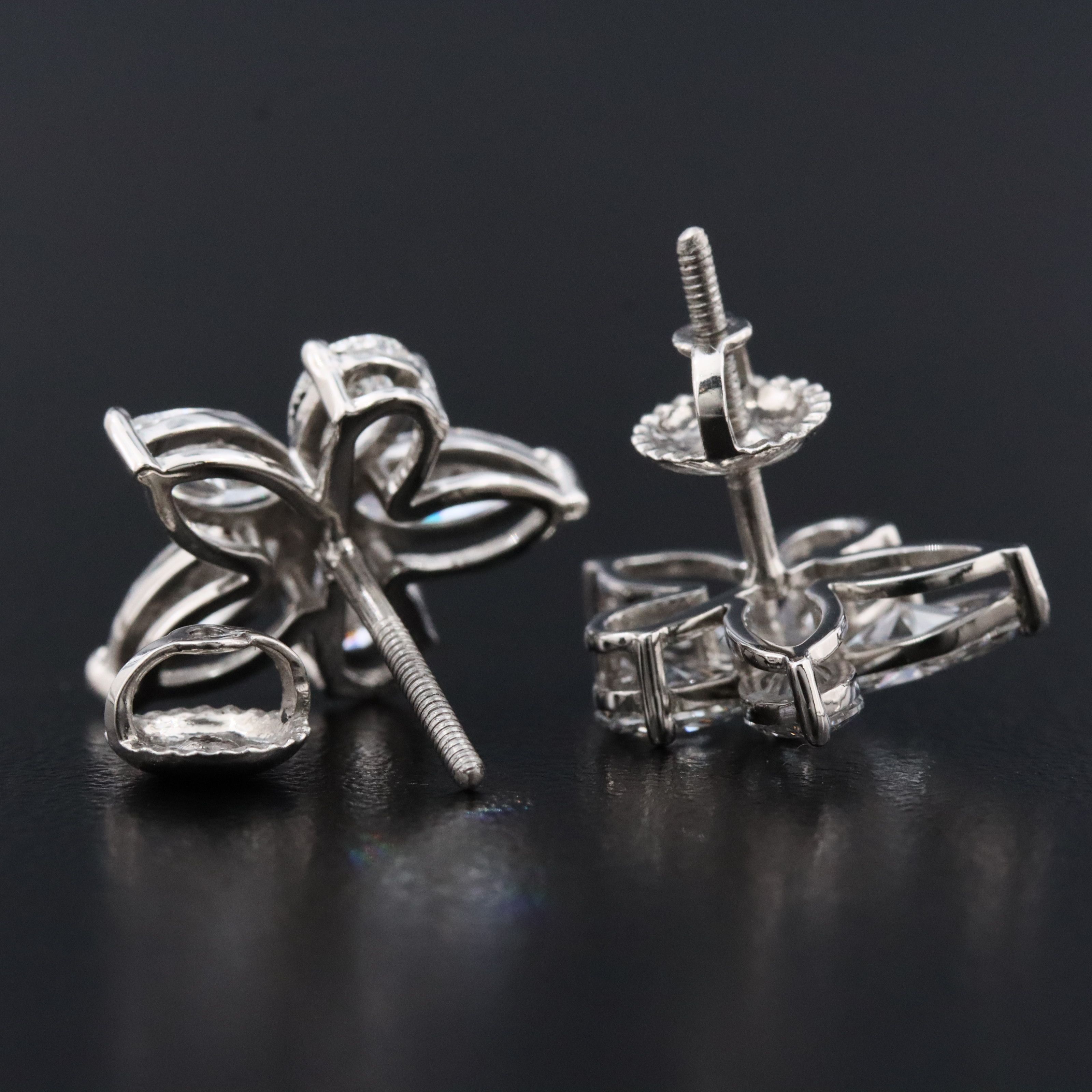 Platinum 2.75 CTW Lab Grown Diamond Earrings