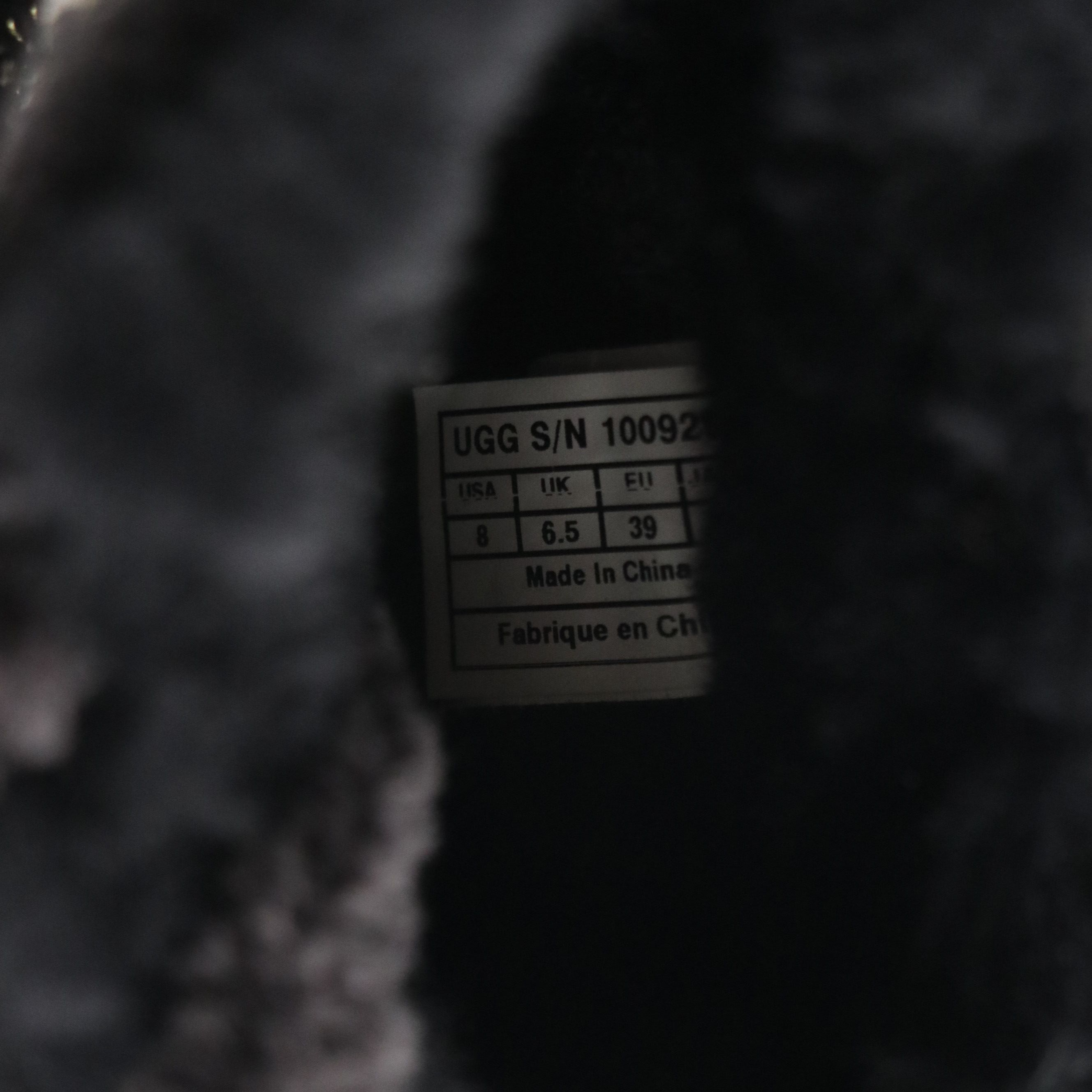 UGG Mini Bailey Button Fancy Boots in Metallic Tweed, With Box