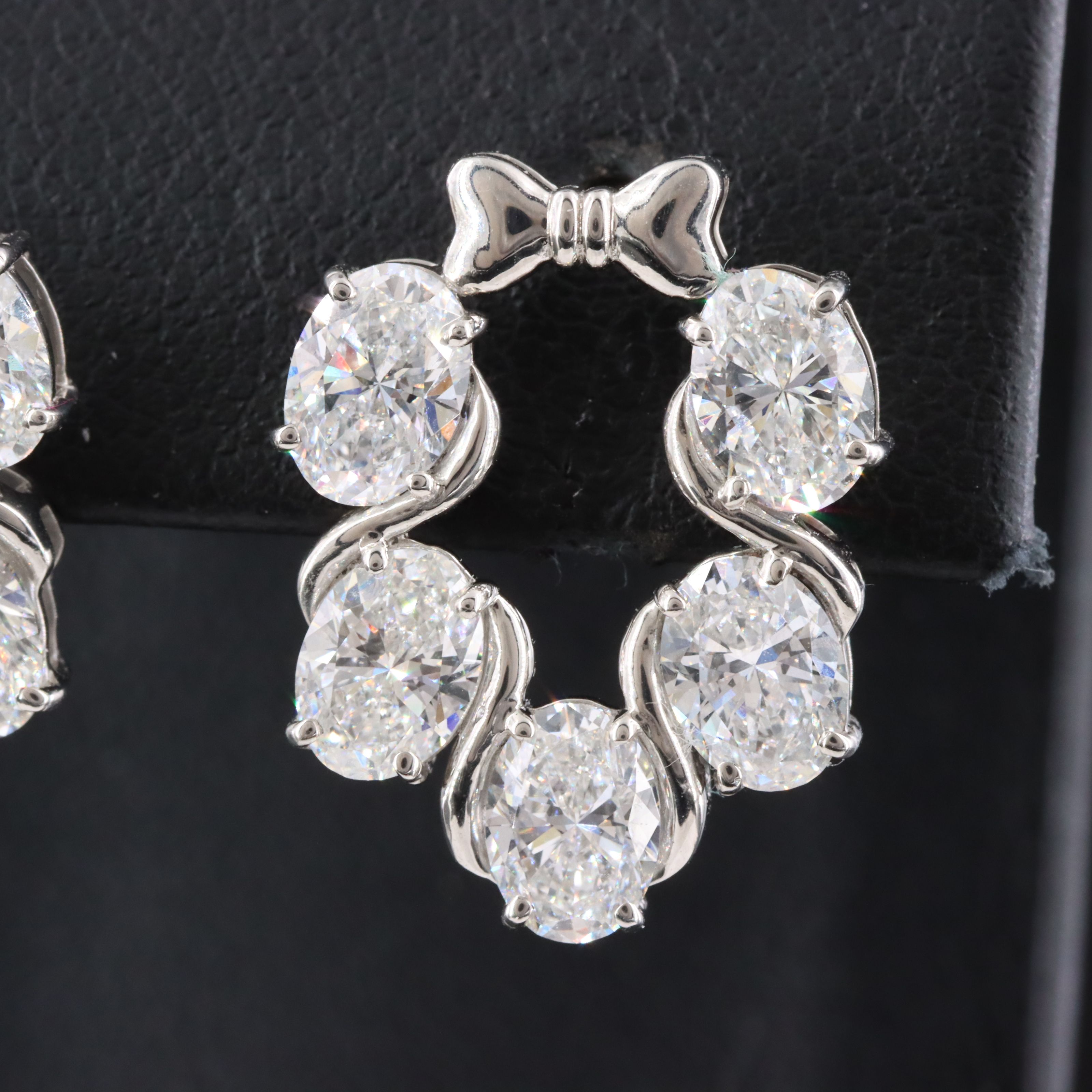Platinum 4.98 CTW Lab Grown Diamond Earrings