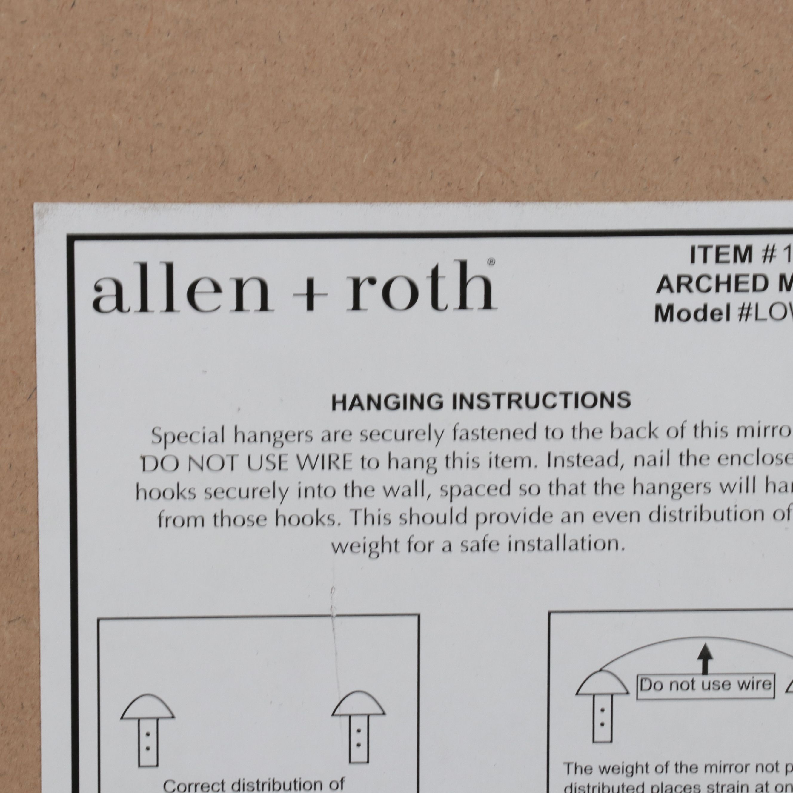 Allen + Roth Silver Tone Arched Wall Mirror