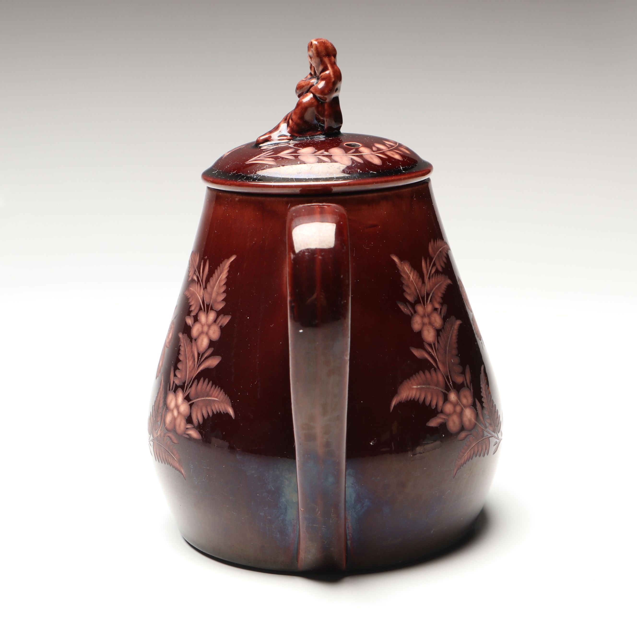 English Style Vigornian Ware Rockingham Teapot, Late 19th Century