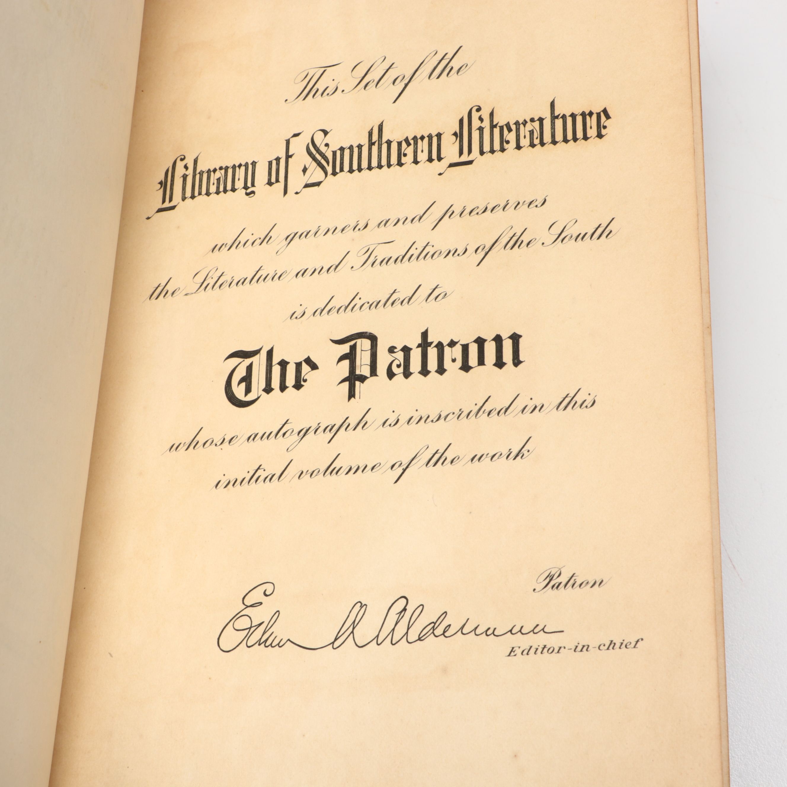"Library of Southern Literature" Published by Martin & Hoyt Company, 1909